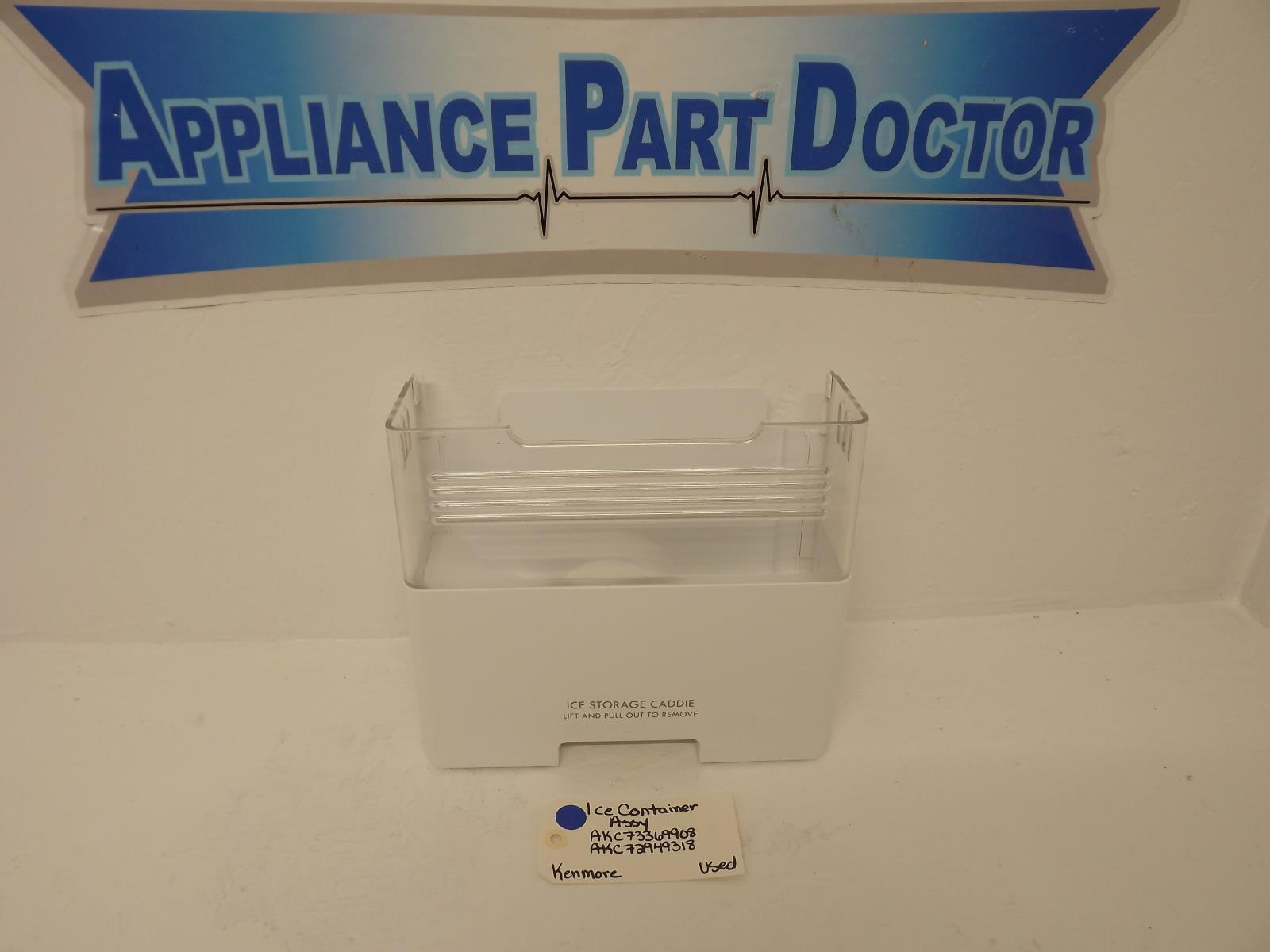 Kenmore Refrigerator AKC73369908  AKC72949318 Ice Container Assy Used