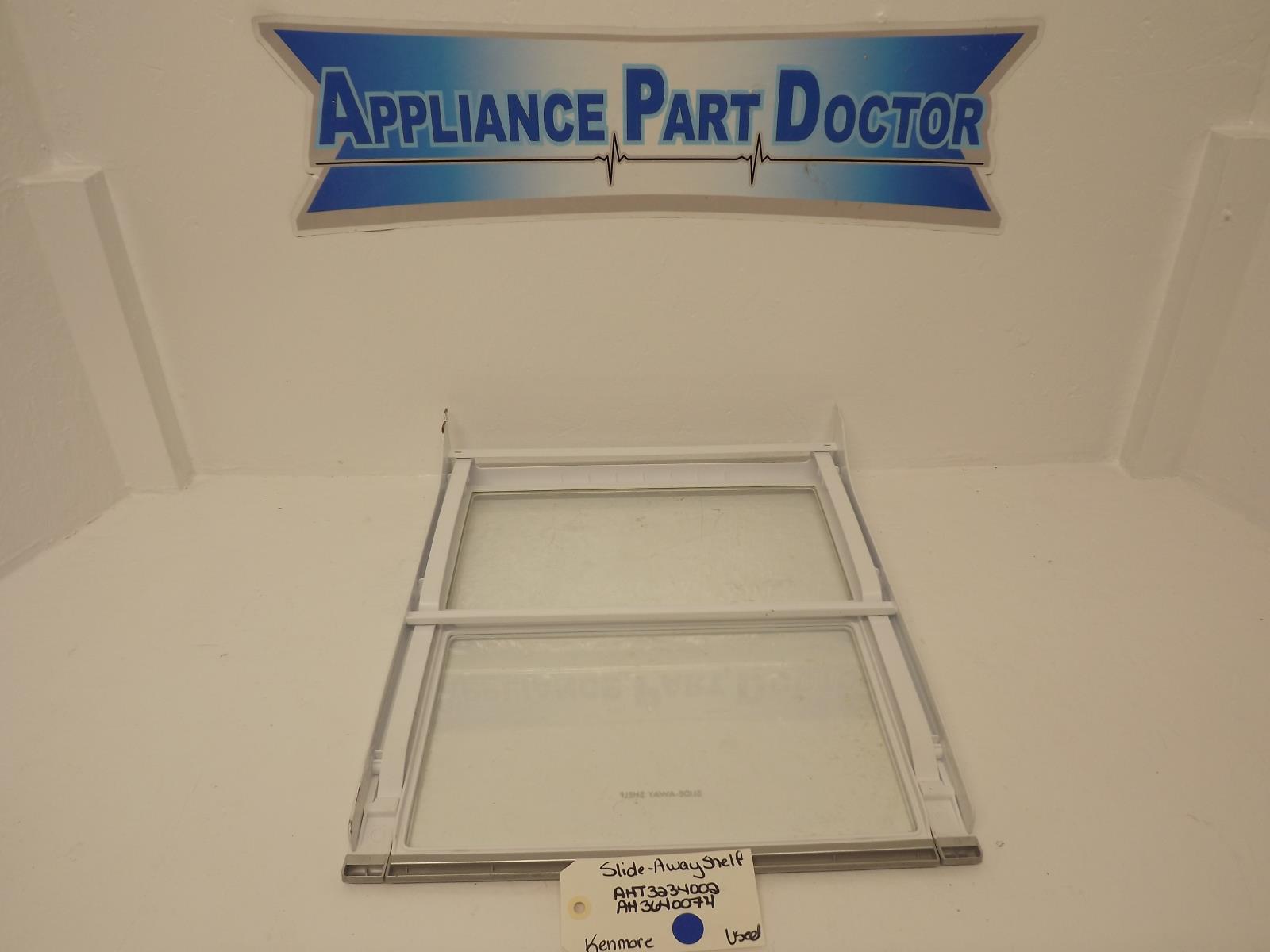 Kenmore Refrigerator AHT73234002 AH3640074 Slide-Away Shelf Used