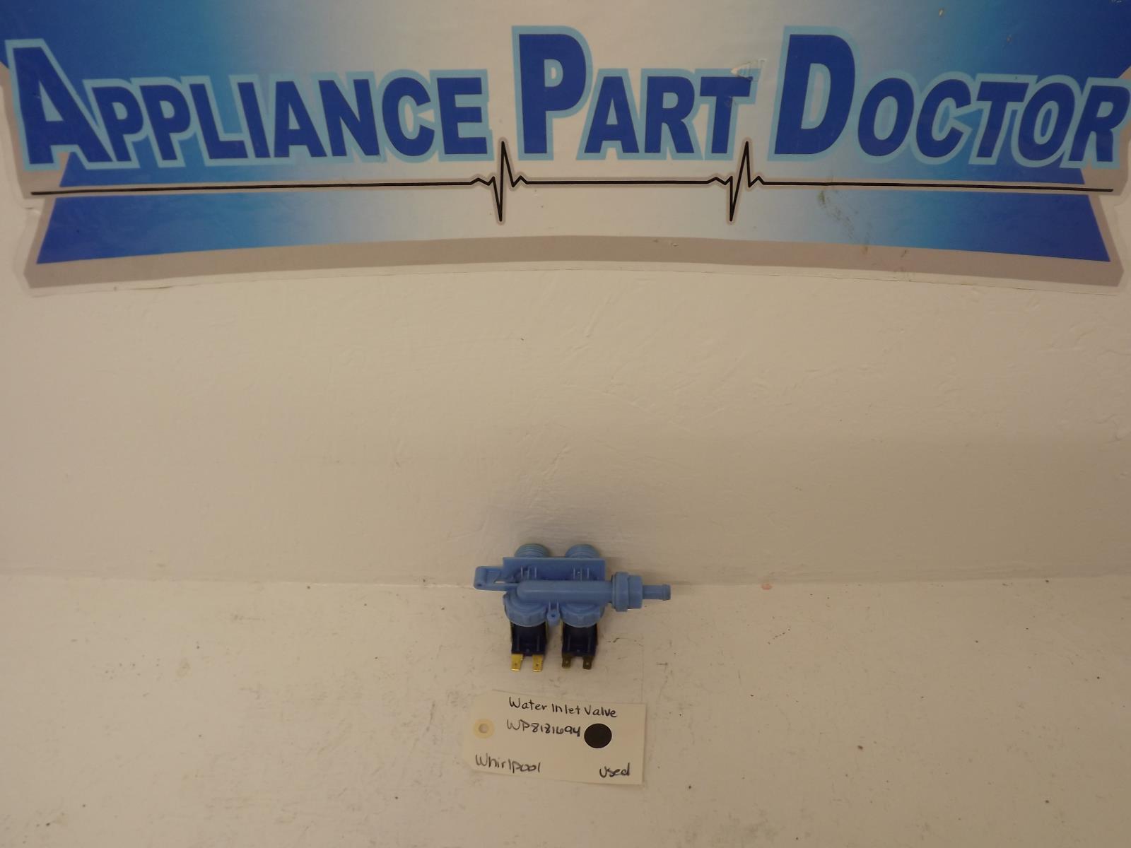 Whirlpool Washer WP8181694  Water Inlet Valve Used