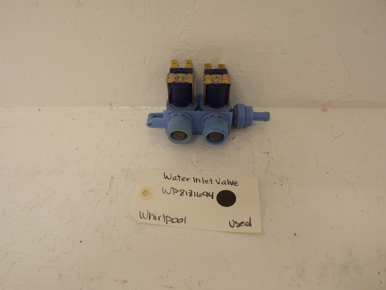 Whirlpool Washer WP8181694  Water Inlet Valve Used