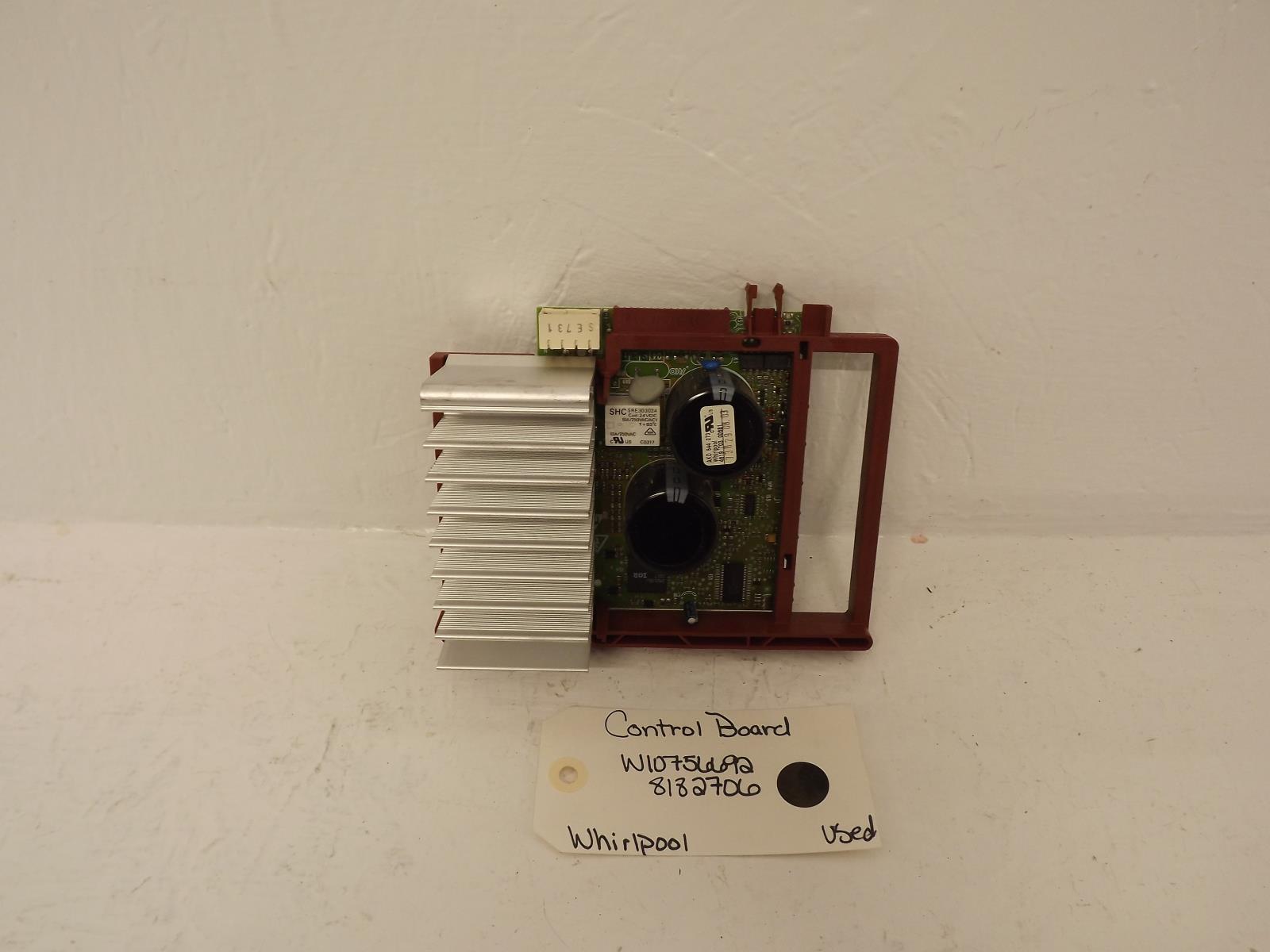 Whirlpool Washer W10756692 8182706 Control Board Used