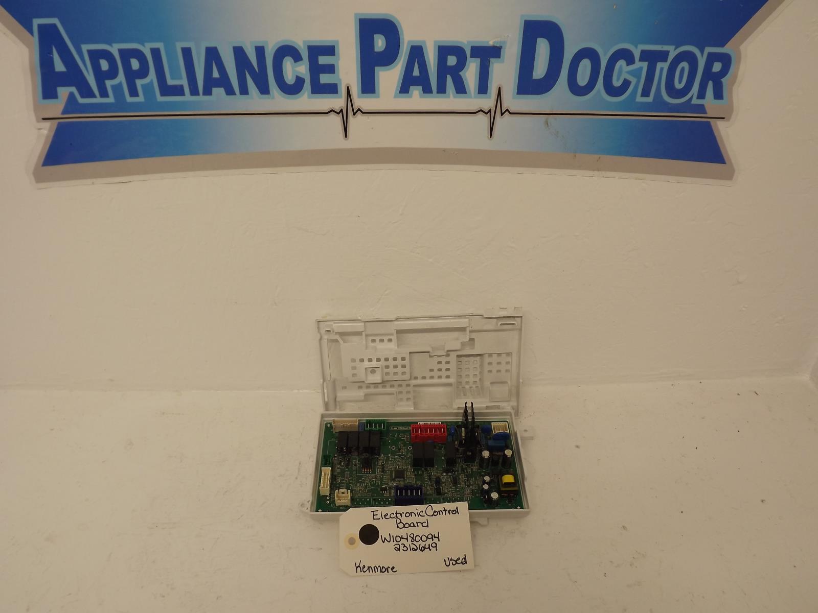 Kenmore Washer W10480094 2312649 Electronic Control Board Used