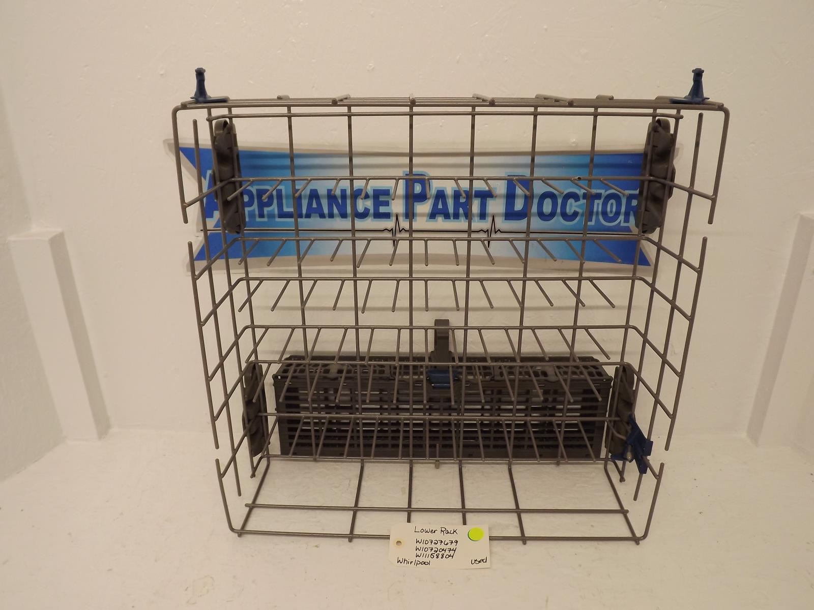 Whirlpool Dishwasher W10727679 W10720474 W11158804  Lower Rack Used