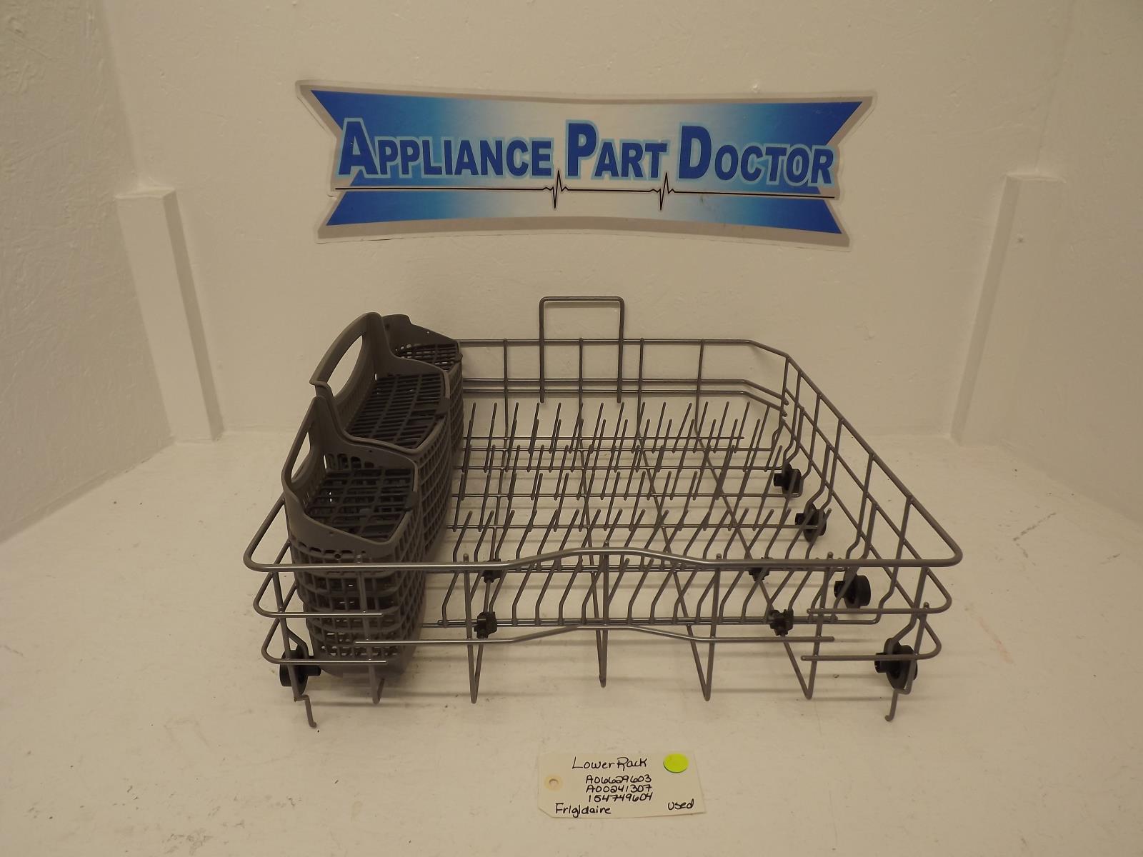 Frigidaire Dishwasher A06629603 A00241307 154749604  Lower Rack Used