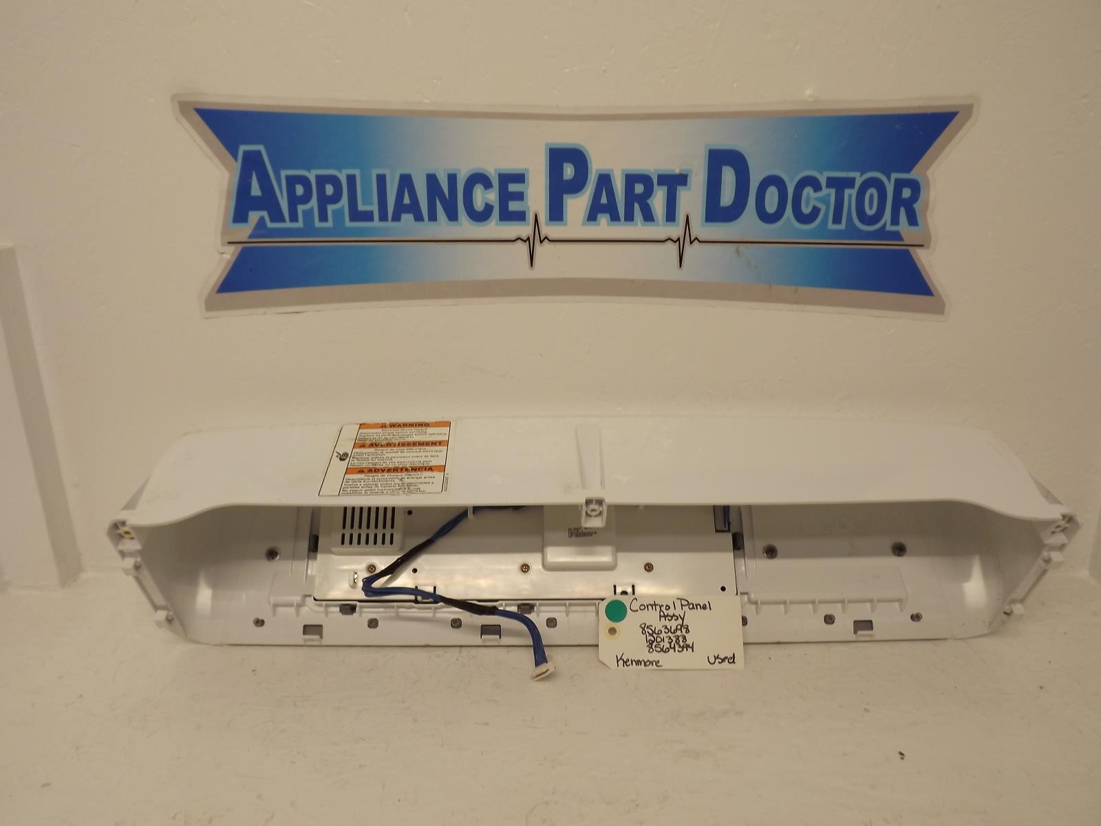 Kenmore Dryer 8563698 1201388 8564394  Control Panel Assy Used