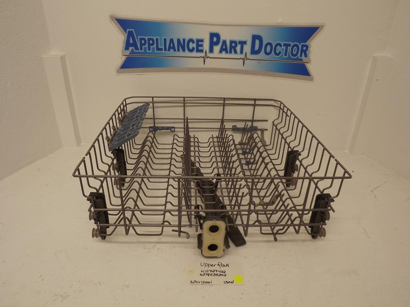 Whirlpool Dishwasher W10727422 WP8539242 Upper Rack Used