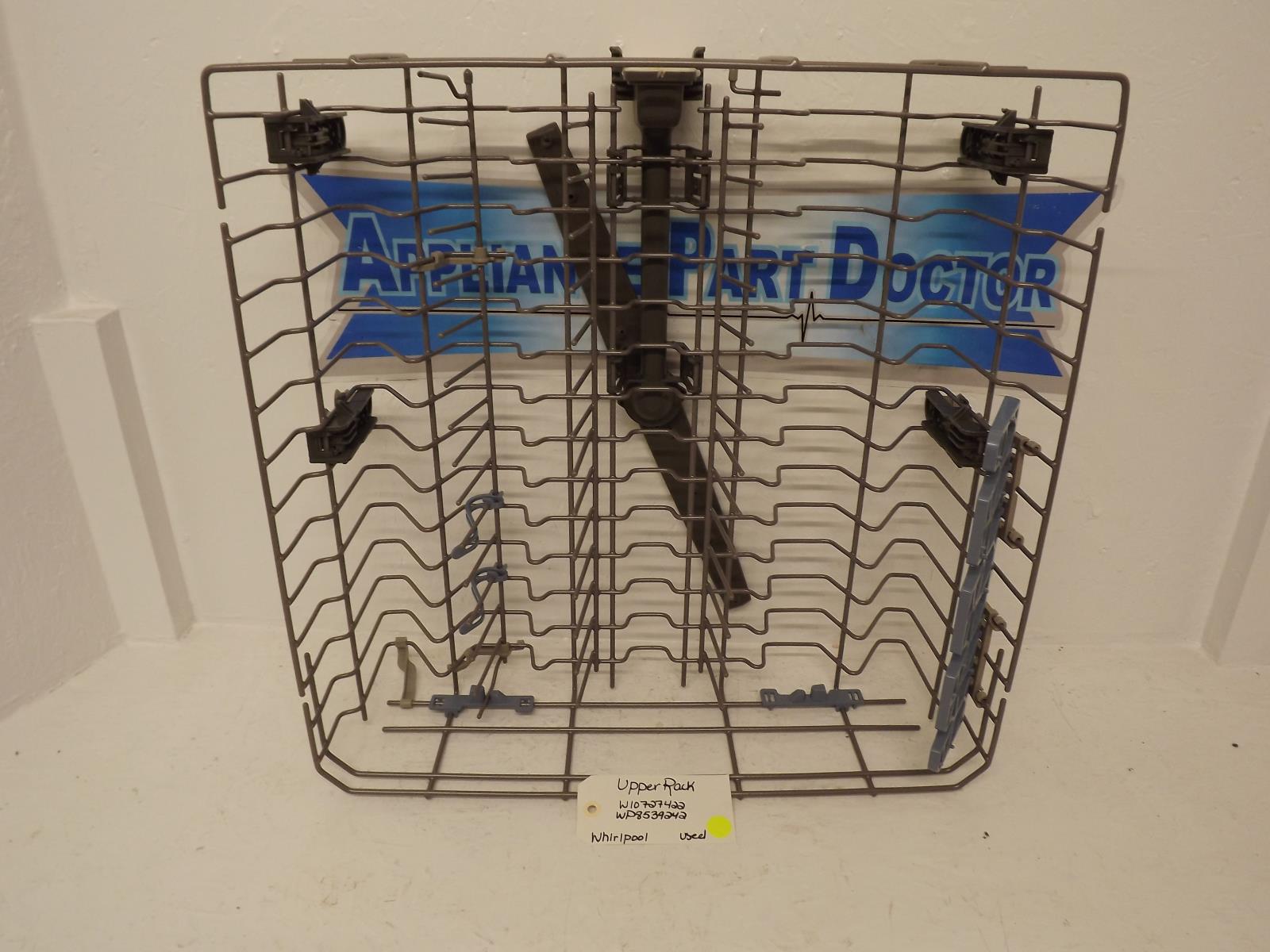 Whirlpool Dishwasher W10727422 WP8539242 Upper Rack Used