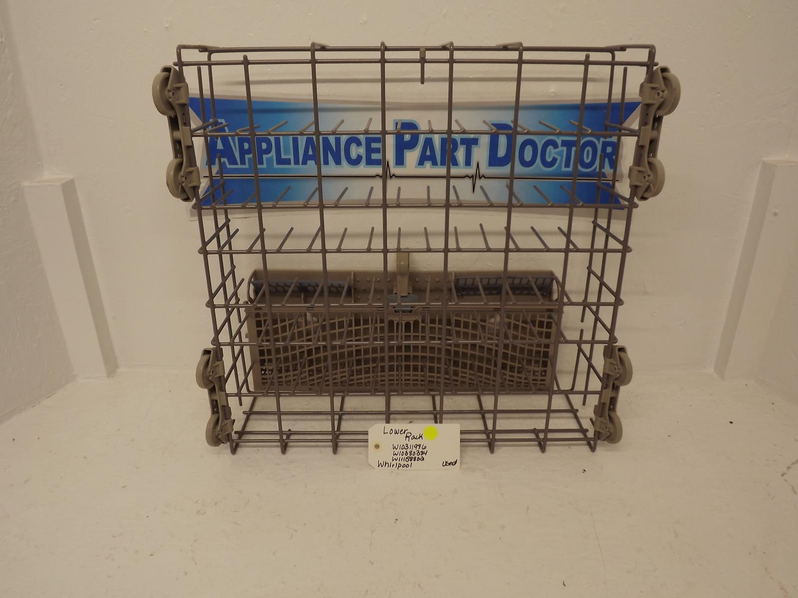 Whirlpool Dishwasher W10311986 W10380384 W10473836 Lower Rack Used