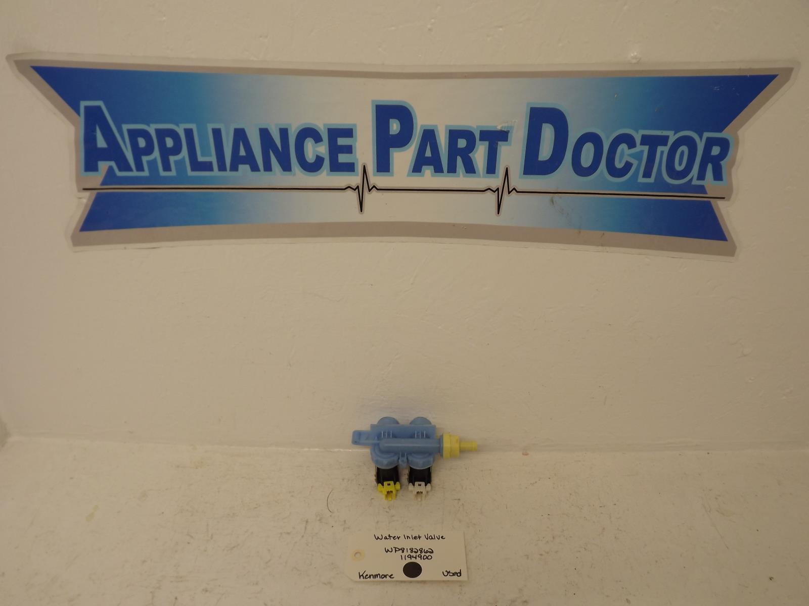 Kenmore Washer WP8182862 1194900 Water Inlet Valve Used
