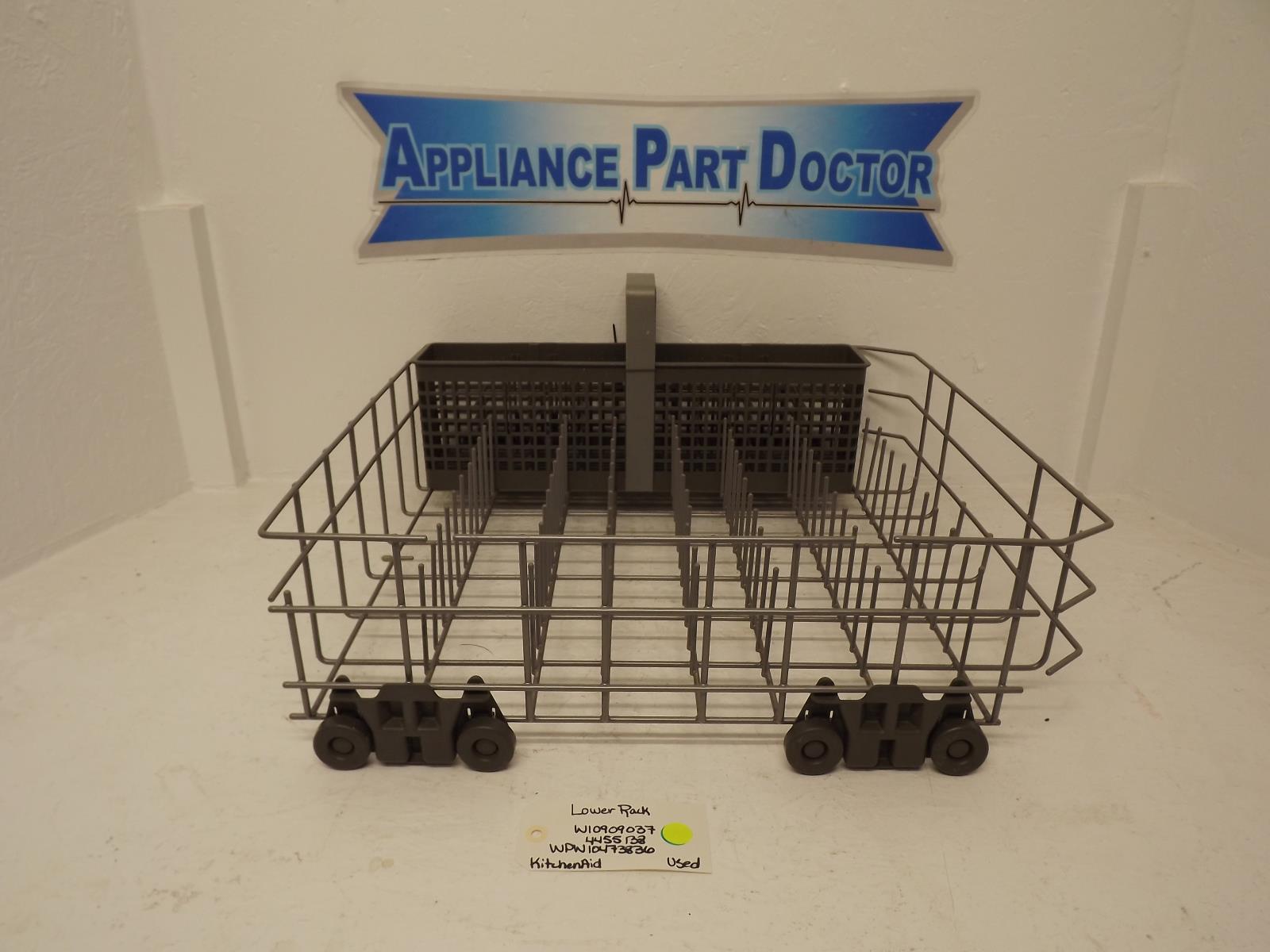 KitchenAid Dishwasher W10909037 4455138 WPW10473836 Lower Rack Used