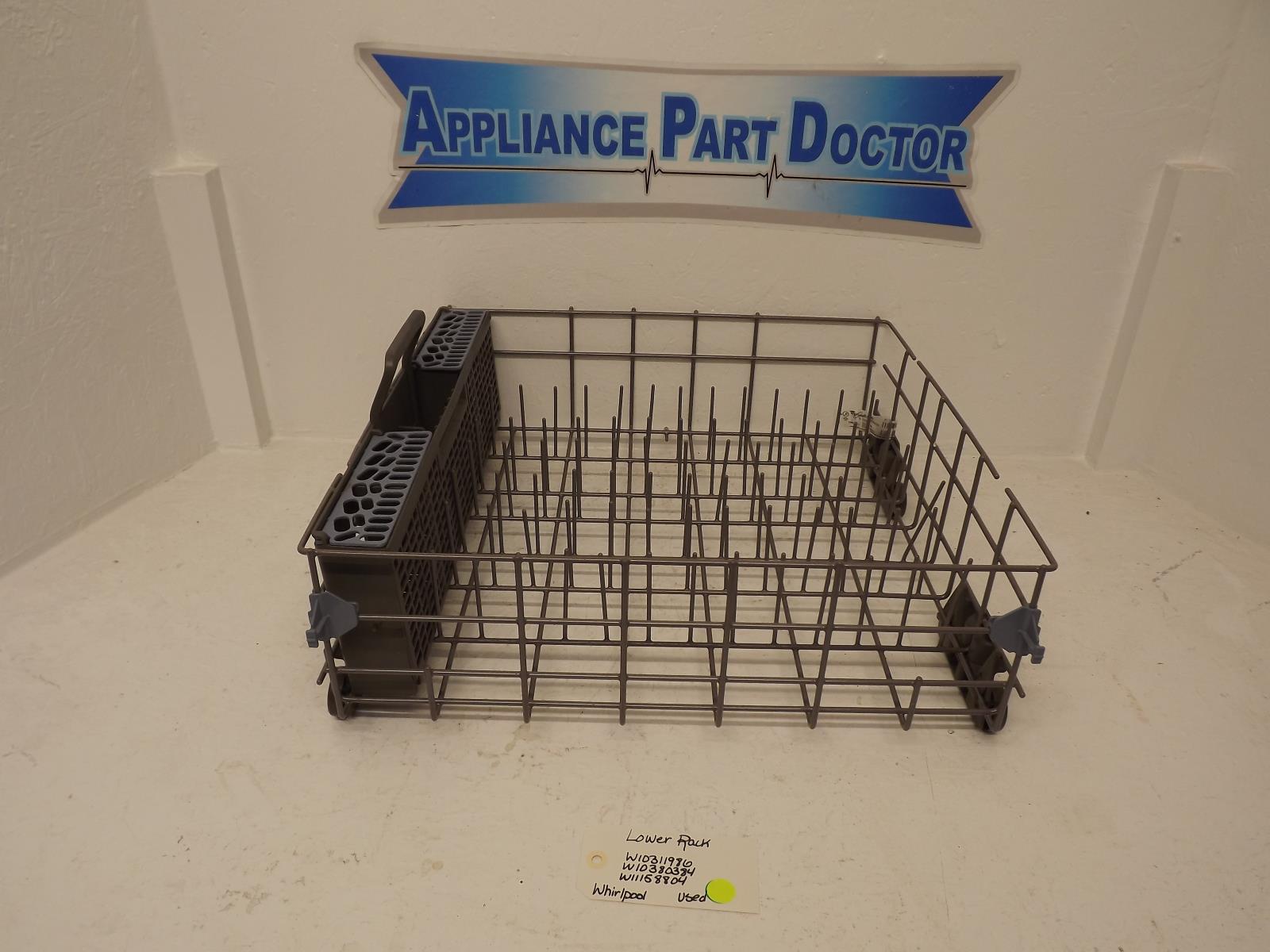 Whirlpool Dishwasher W10311986 W10380384 W11158804 Lower Rack Used