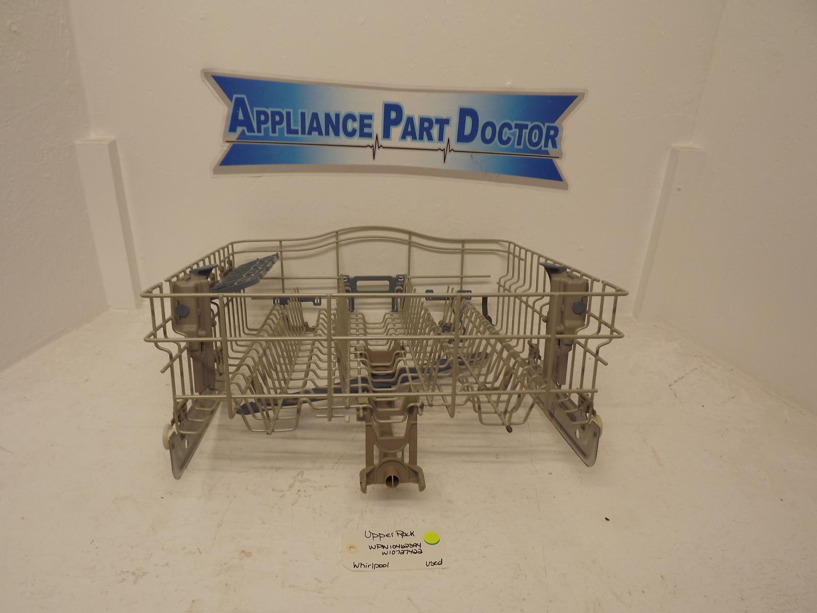 Whirlpool Dishwasher WPW10462394 W10727422 Upper Rack Used
