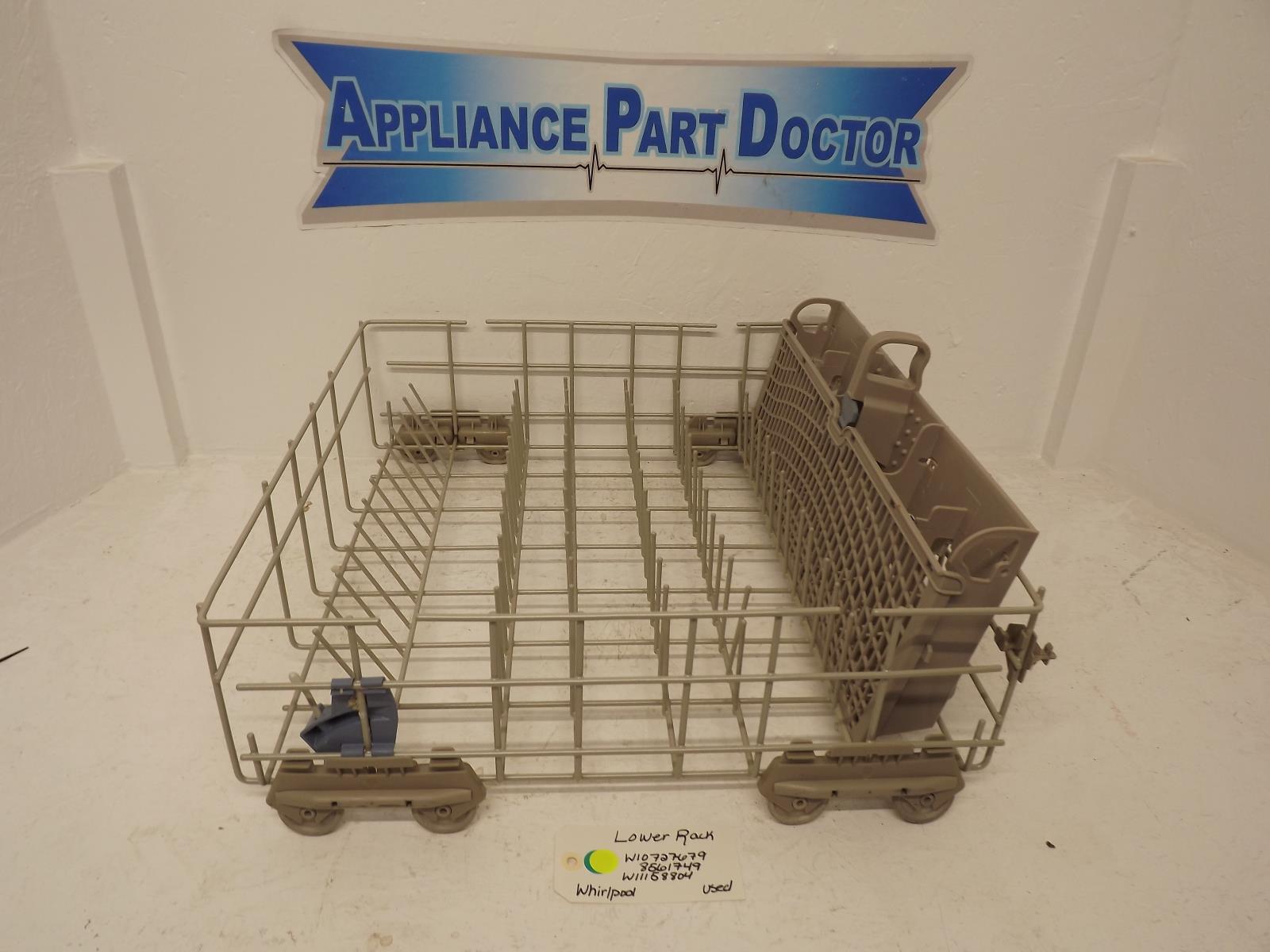 Whirlpool Dishwasher W10727679  8561749 W11158804  Lower Rack Used