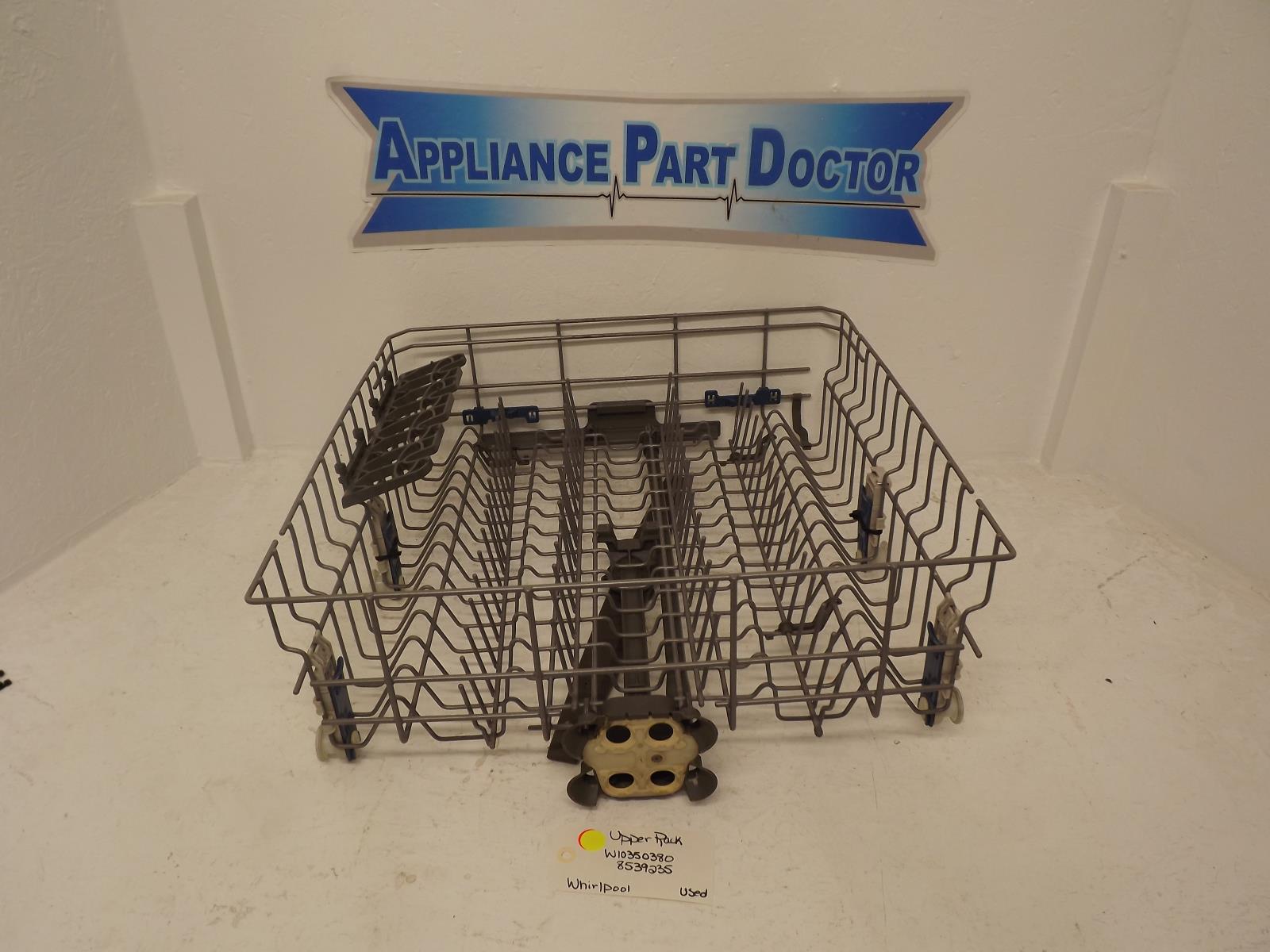 Whirlpool Dishwasher W10350380 8539235 Upper Rack Used