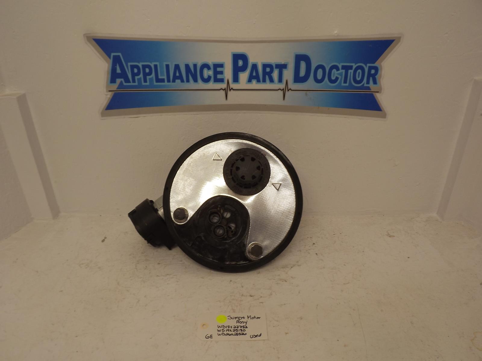 GE Dishwasher WD18X22782 WD19X25180  WD26X22826 Sump & Motor Assy Used