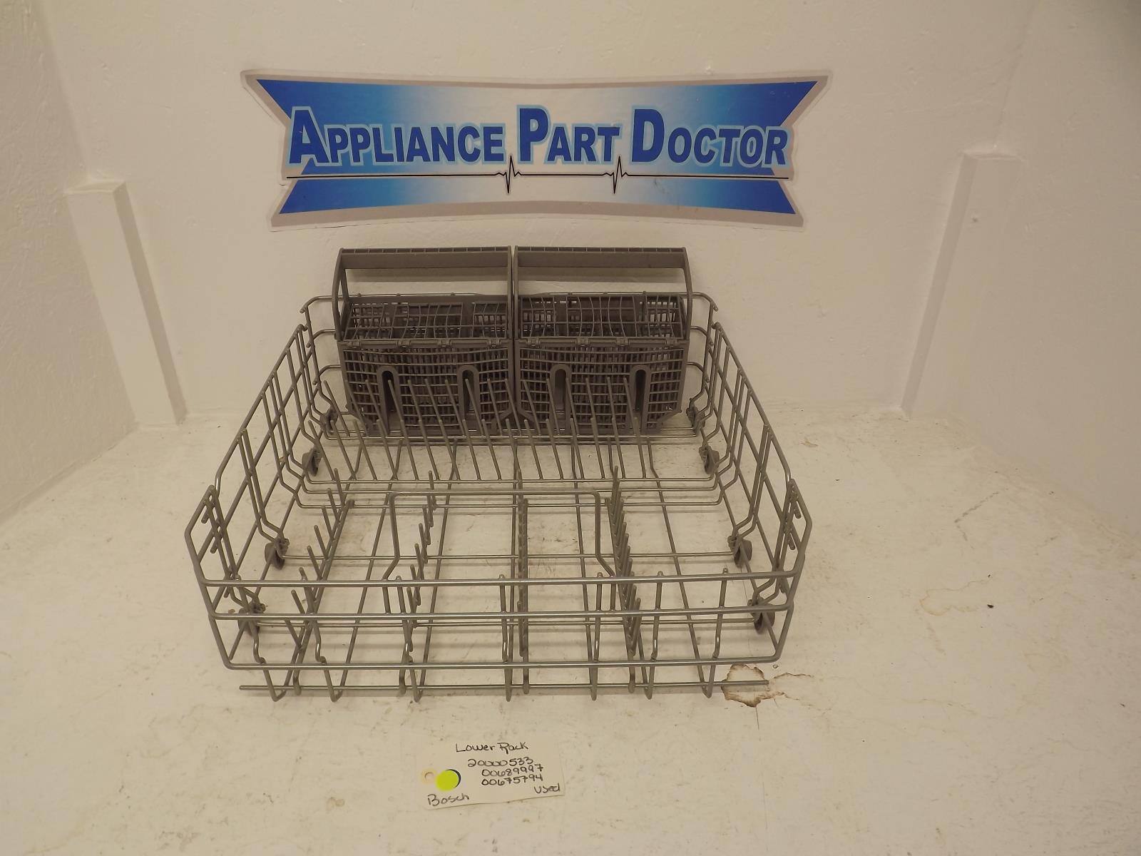 Bosch Dishwasher 20000533 00689997 00675794 Lower Rack Used