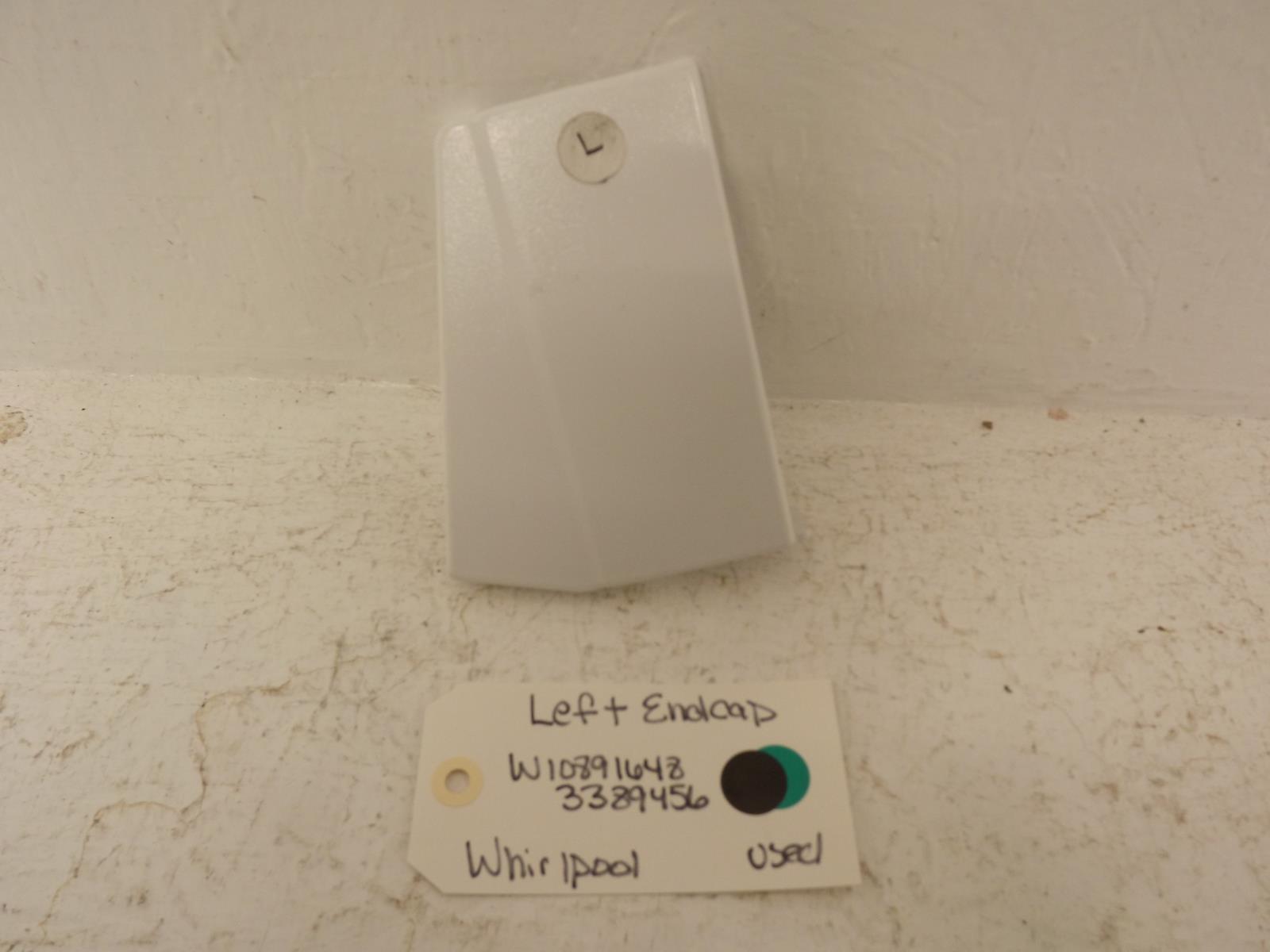 Whirlpool Washer/Dryer W10891648 3389456 Left Endcap Used