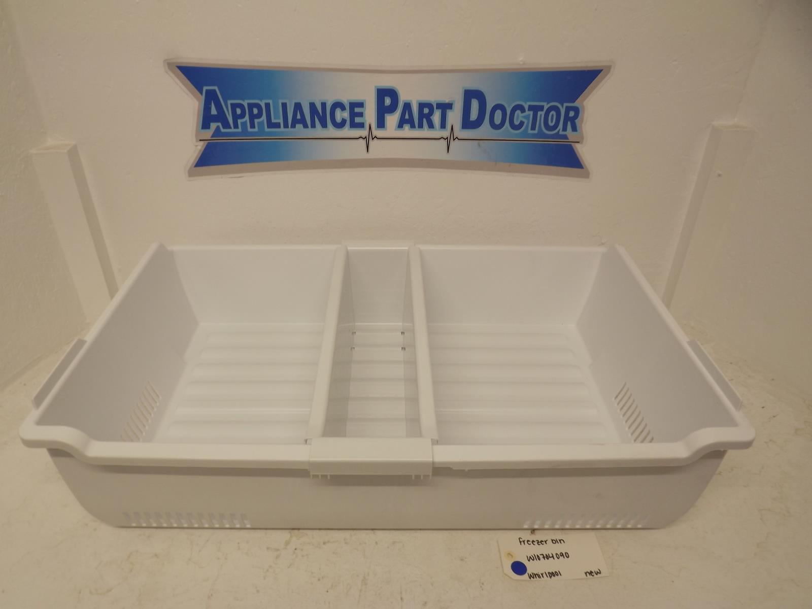 Whirlpool Refrigerator W10704090 Freezer Bin New