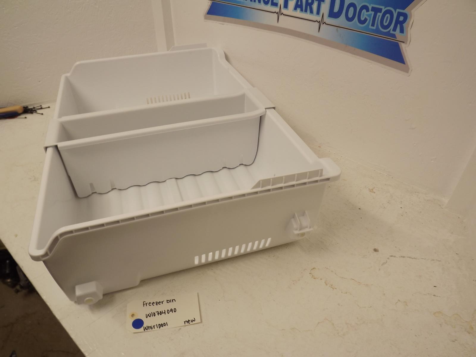 Whirlpool Refrigerator W10704090 Freezer Bin New