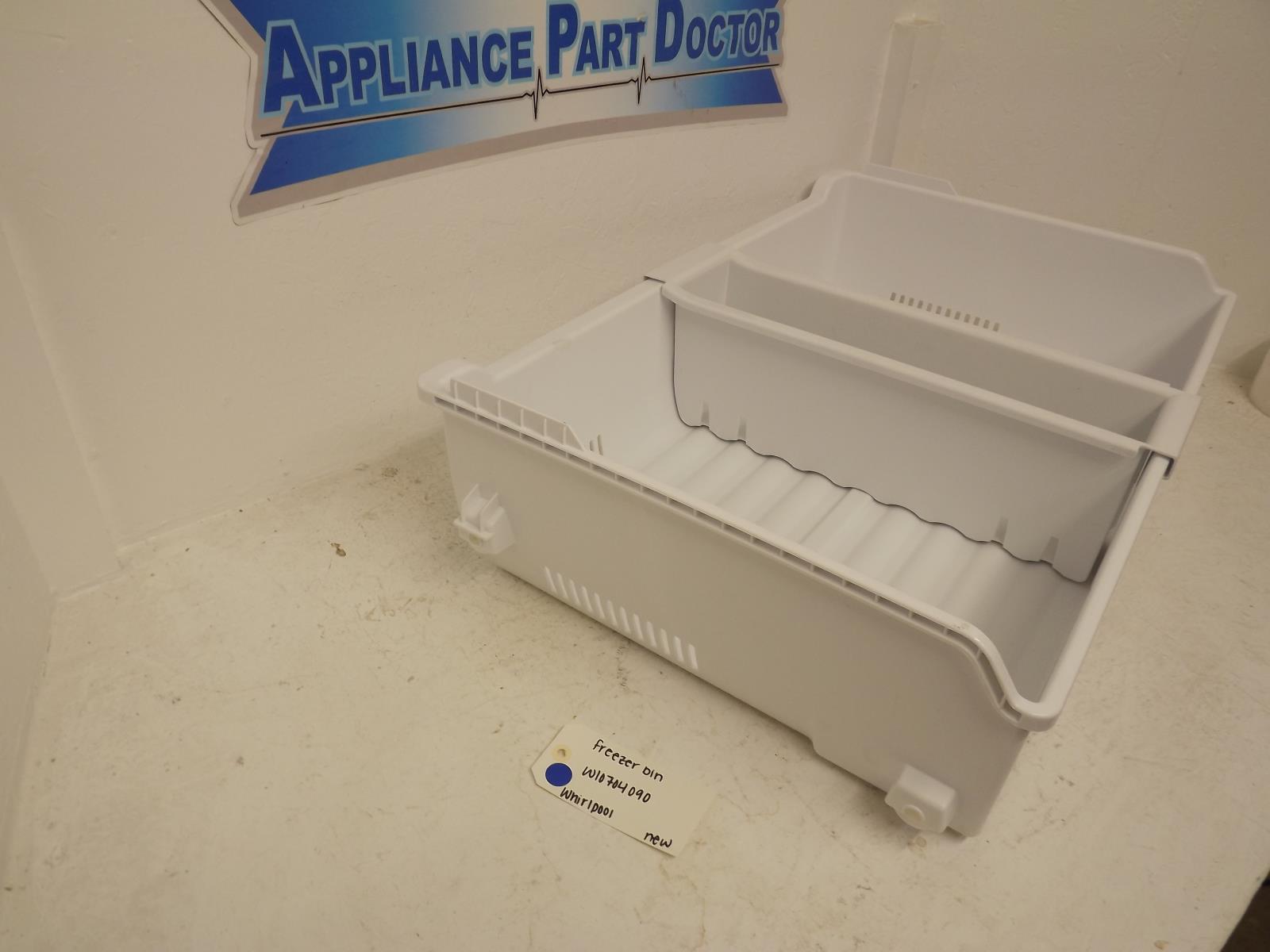 Whirlpool Refrigerator W10704090 Freezer Bin New