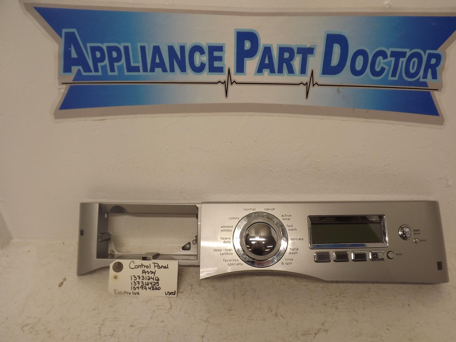 Electrolux Washer 137312412 137312425 134994820 Control Panel Assy Used