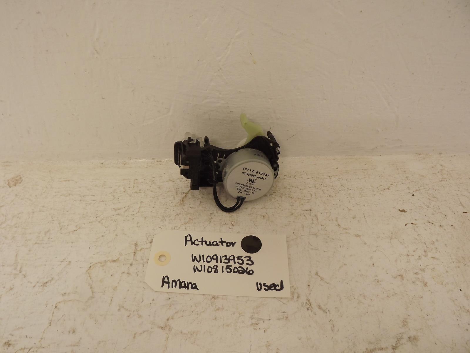 Amana Washer W10913953 W10815026 Actuator Used