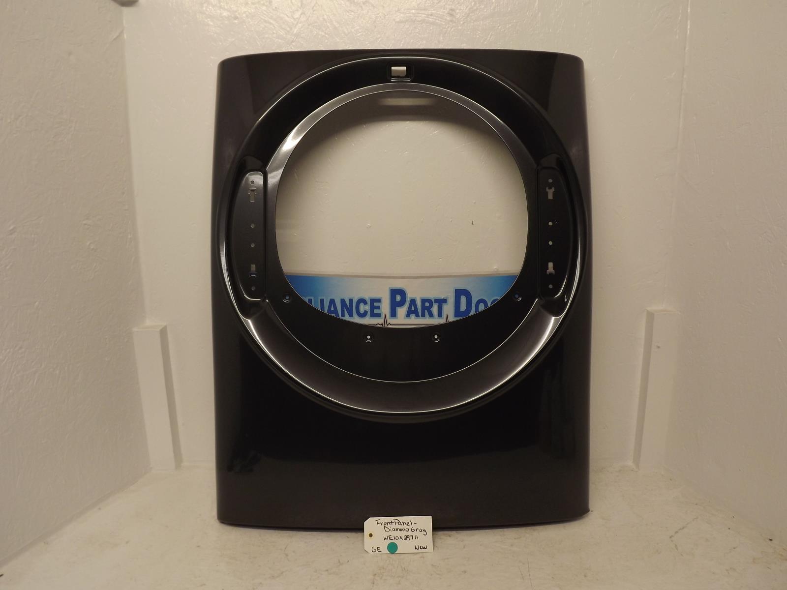 GE Dryer WE10X29711 Front Panel-Diamond Gray New