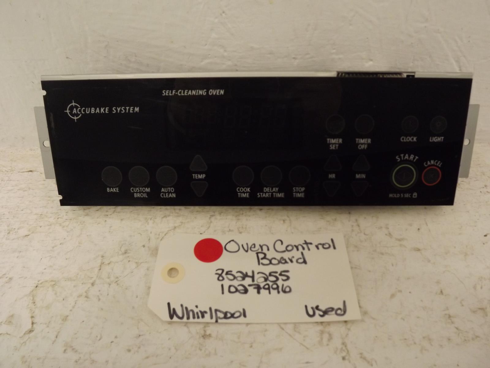 Whirlpool Range 8524255 1027996 Oven Control Board Used