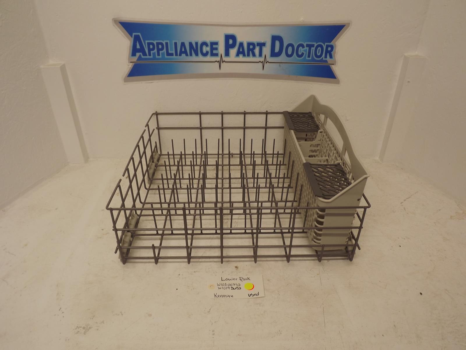 Kenmore Dishwasher W10300732 W10193652 Lower Rack Used