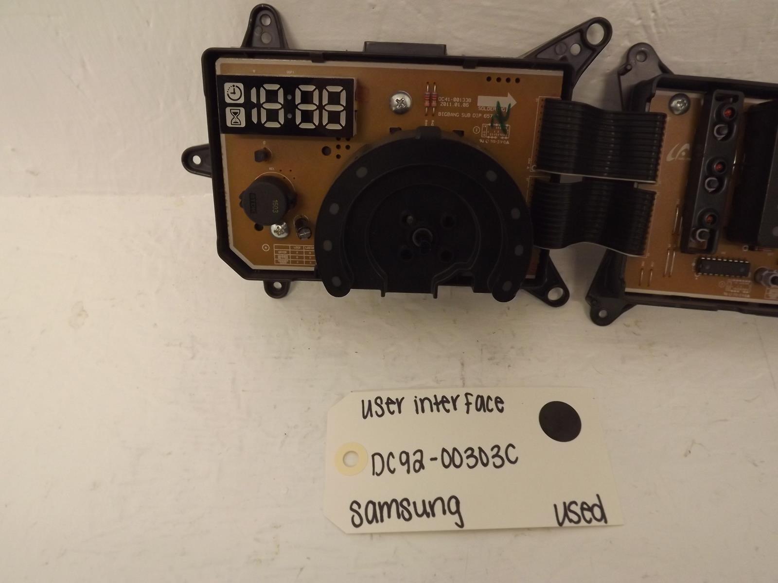Samsung Washer DC92-00303C User Interface Used