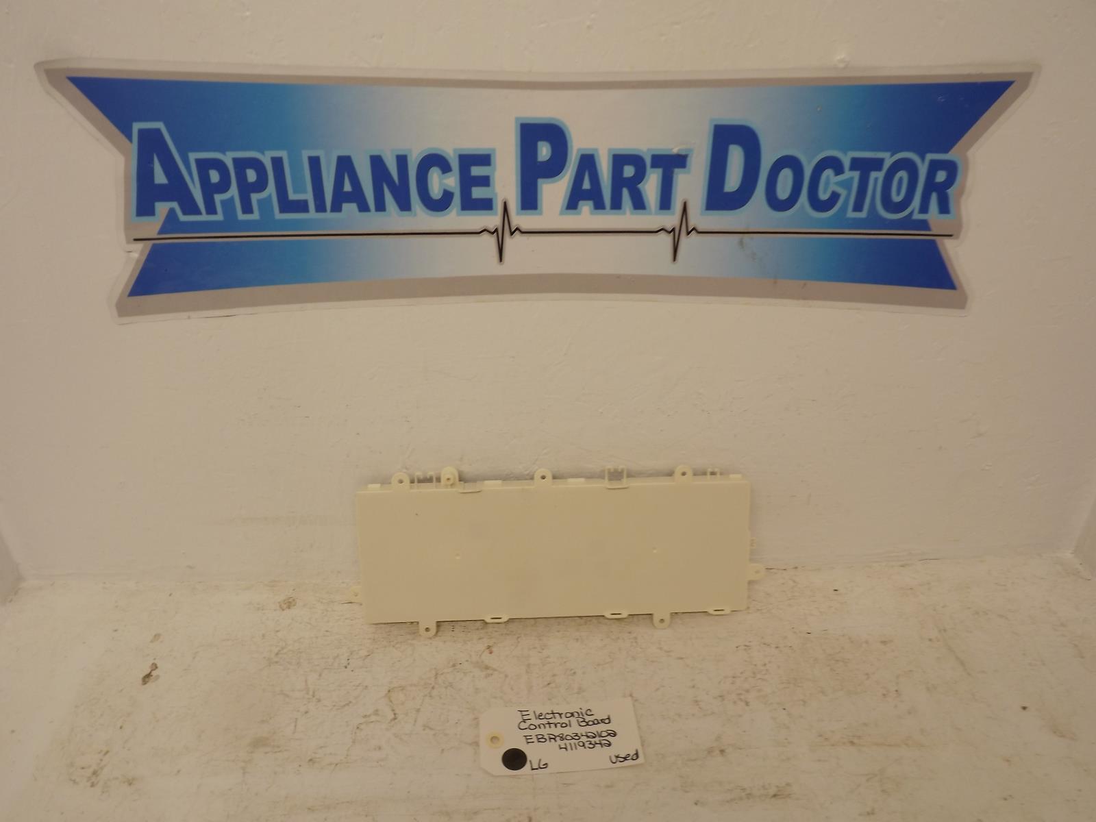 LG Washer EBR80342102 4119342 Electronic Control Board Used