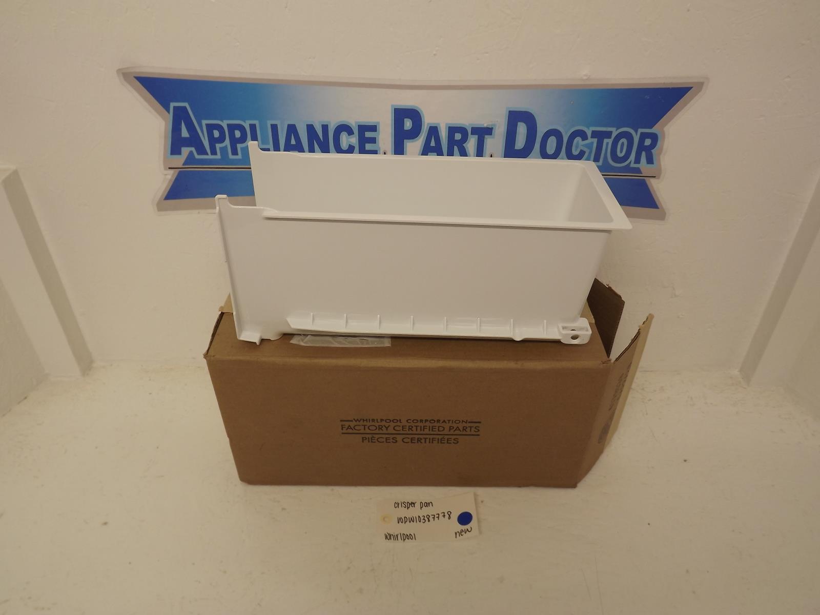 Whirlpool Refrigerator WPW10387778 Crisper Pan New