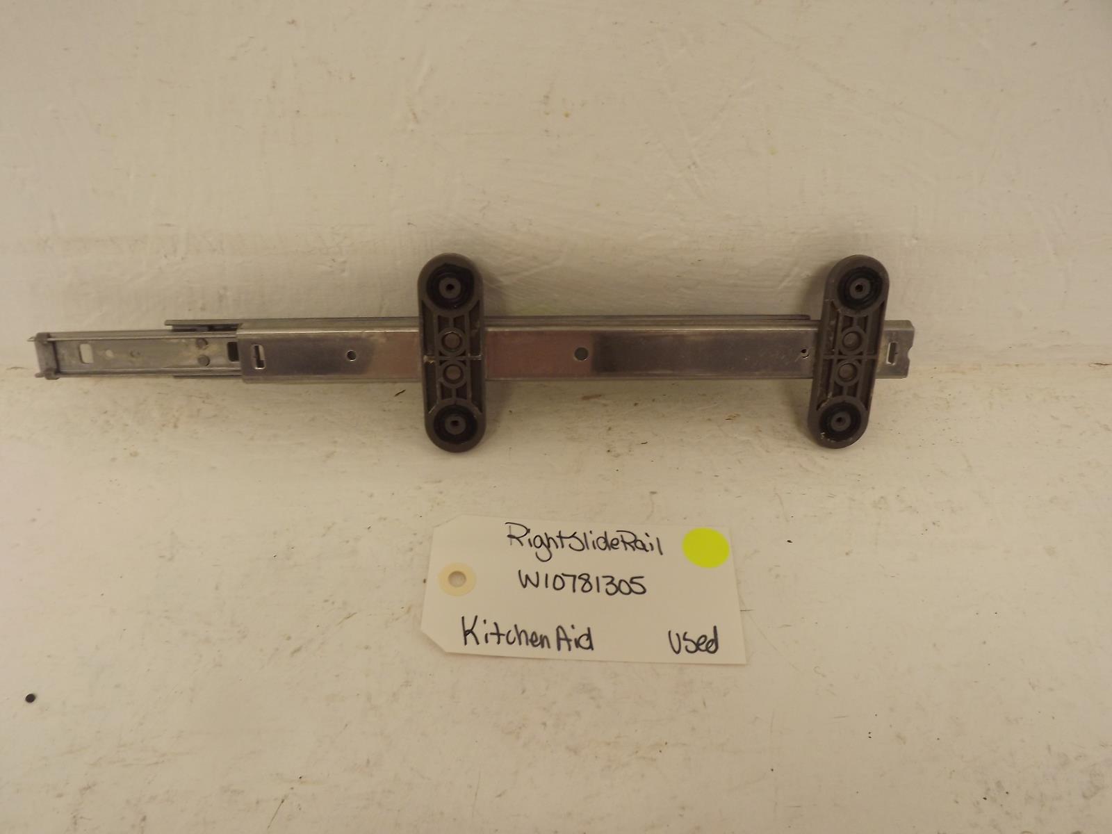 KitchenAid Dishwasher W10781305 Right Slide Rail Used