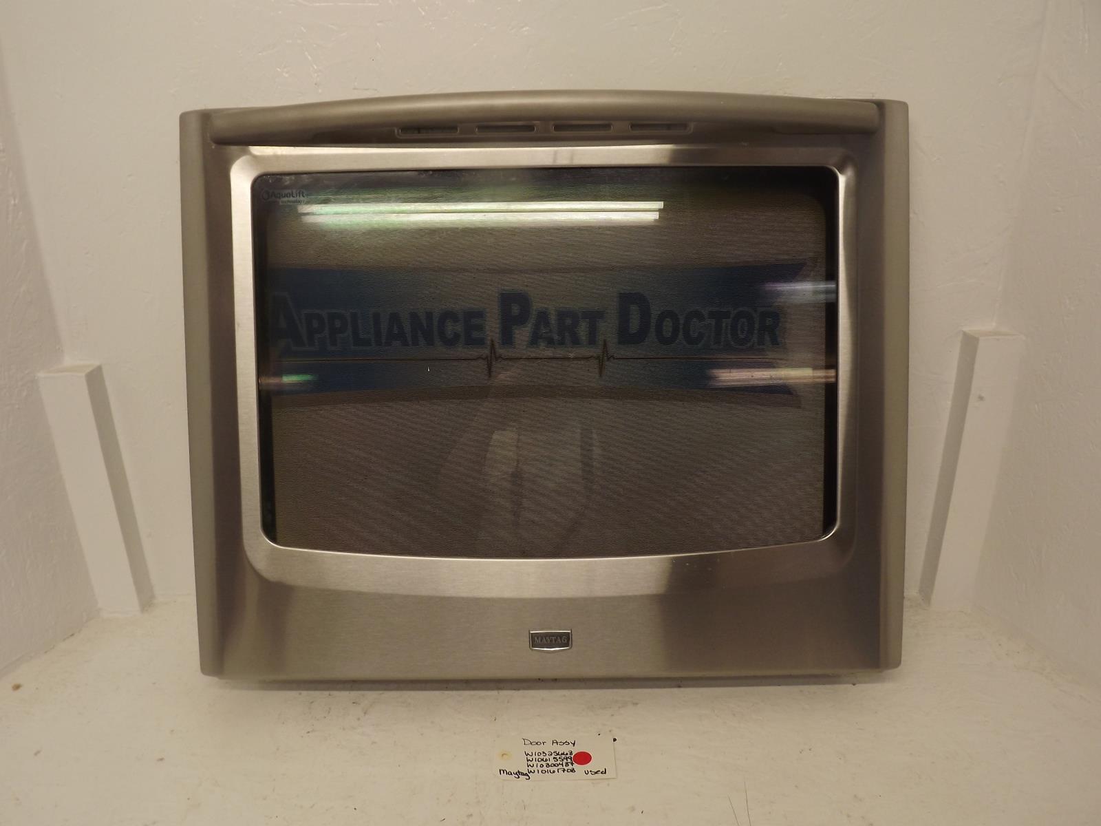 Maytag Range W10325668 W10615599 W10300437 W10161708 Door Assy Used