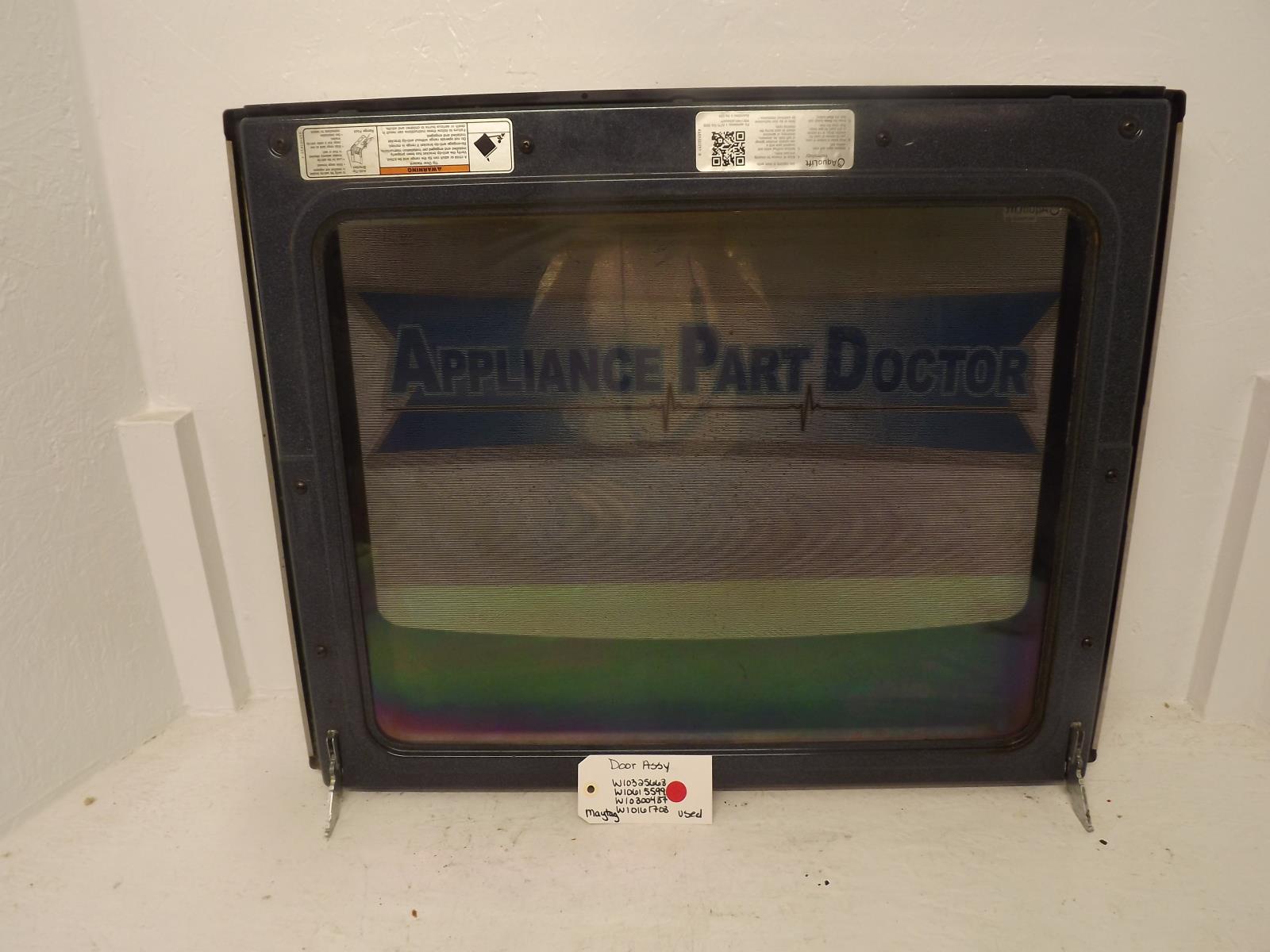 Maytag Range W10325668 W10615599 W10300437 W10161708 Door Assy Used