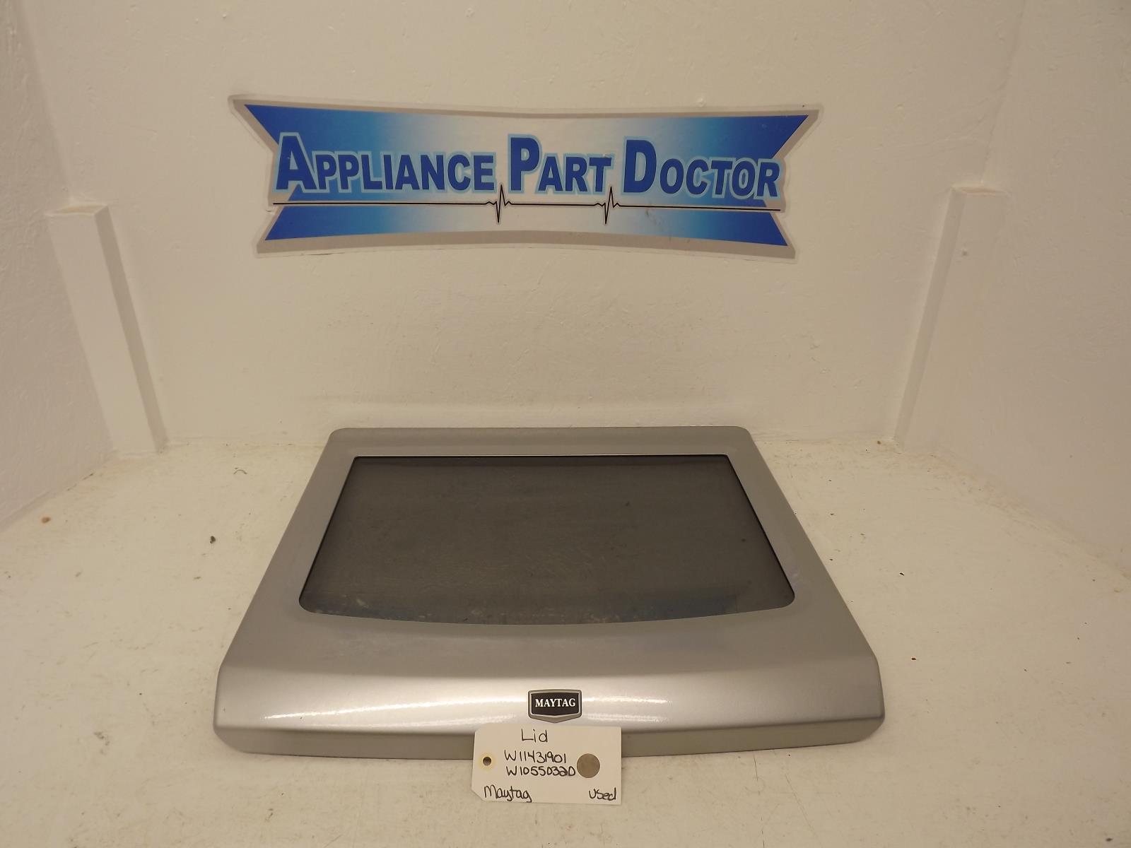 Maytag Washer W11431901 W10550320 Lid Used