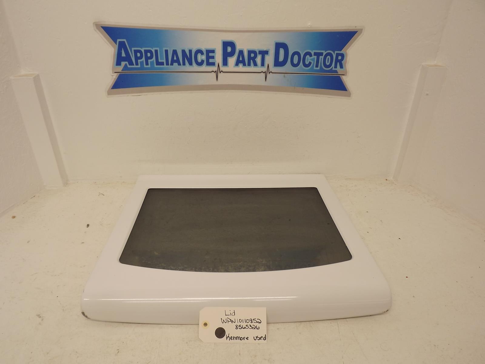 Kenmore Washer WPW10110852 8565326 Lid Used