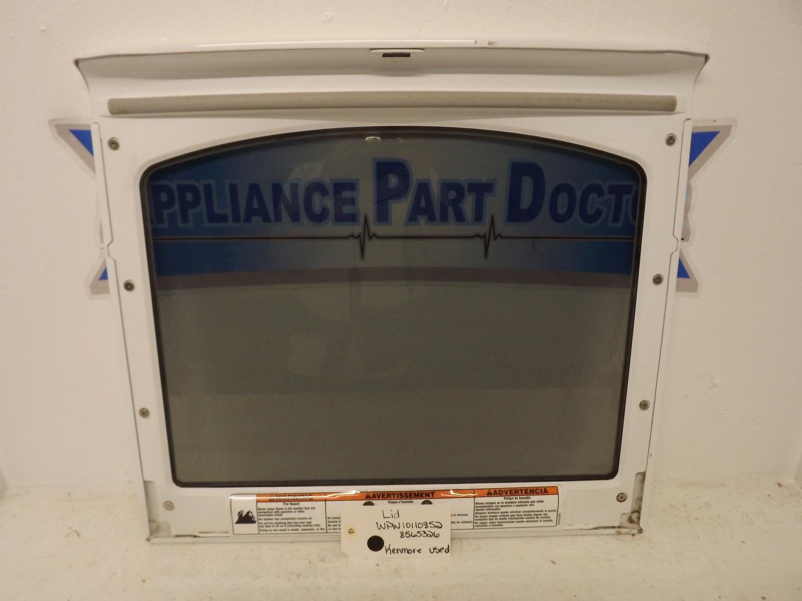 Kenmore Washer WPW10110852 8565326 Lid Used