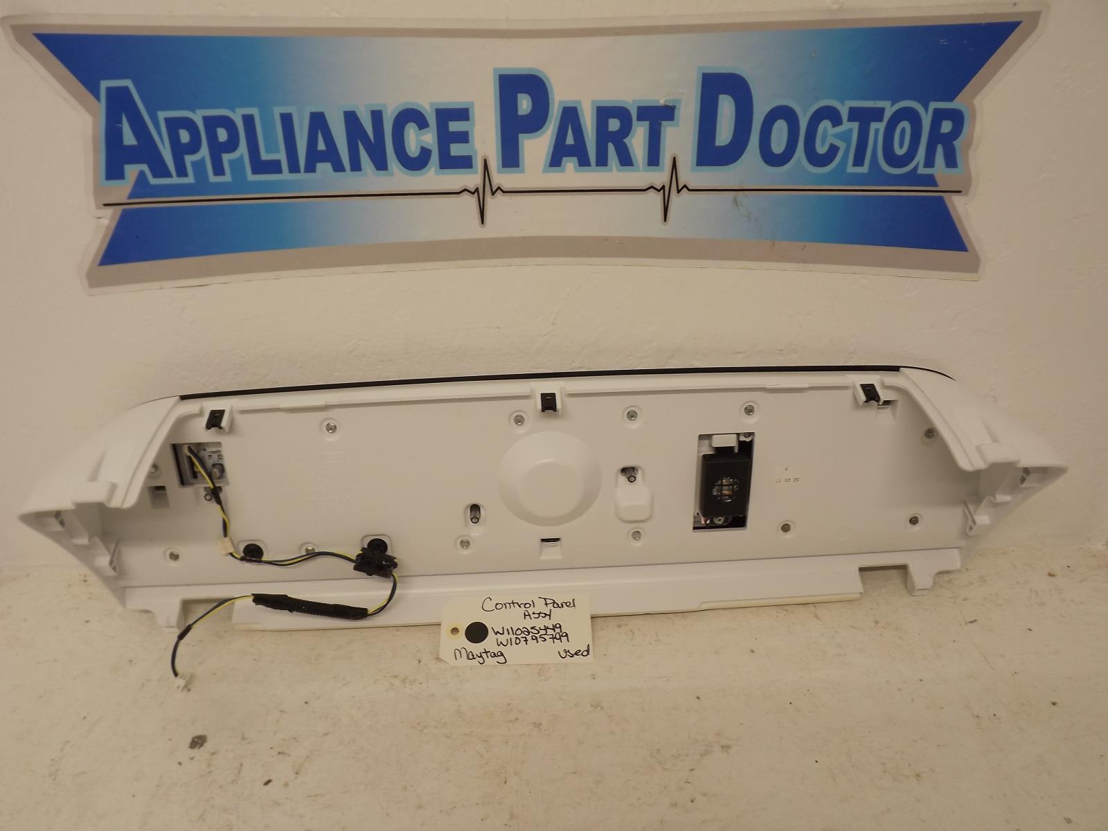 Maytag Washer W11025449  W10795799 Control Panel Assy Used