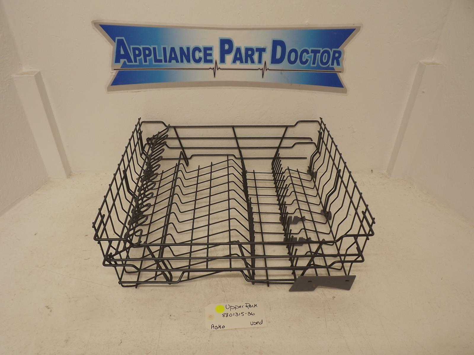 Asko Dishwasher 8801315-36 Upper Rack Used