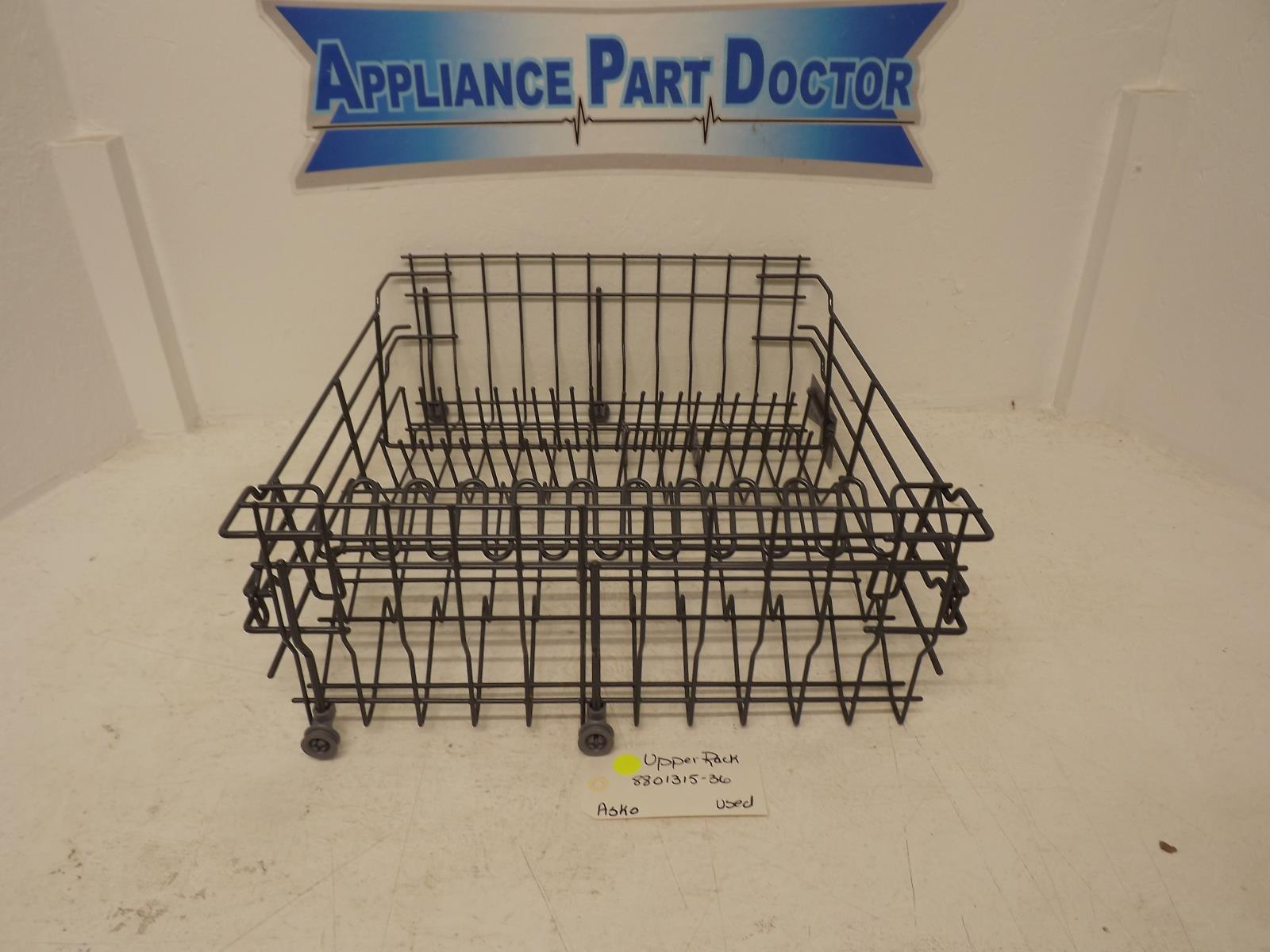 Asko Dishwasher 8801315-36 Upper Rack Used
