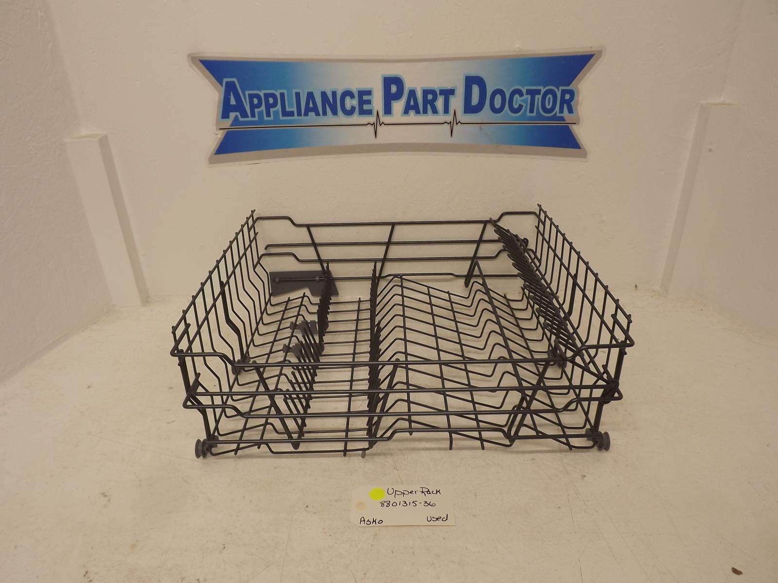 Asko Dishwasher 8801315-36 Upper Rack Used