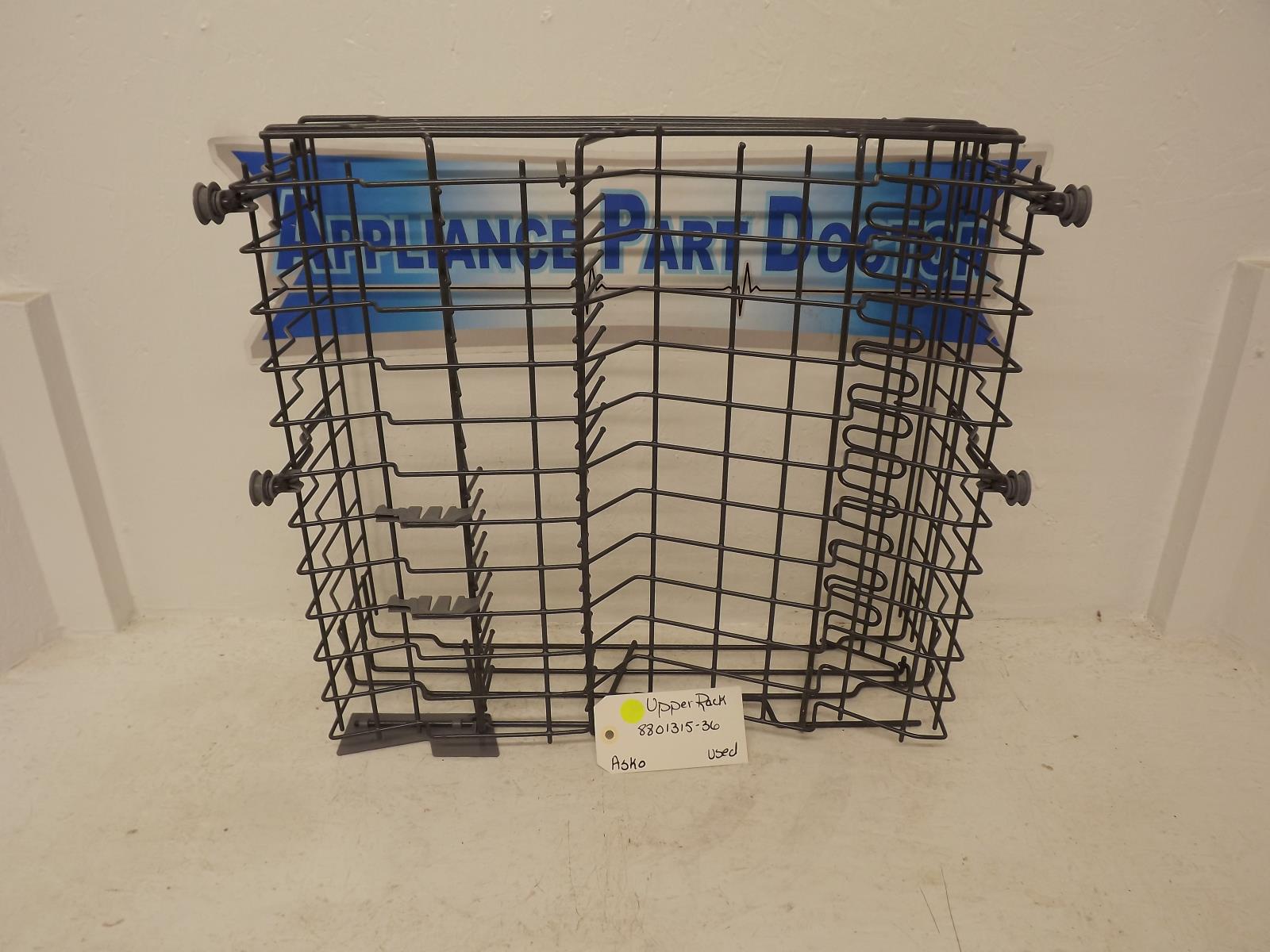 Asko Dishwasher 8801315-36 Upper Rack Used