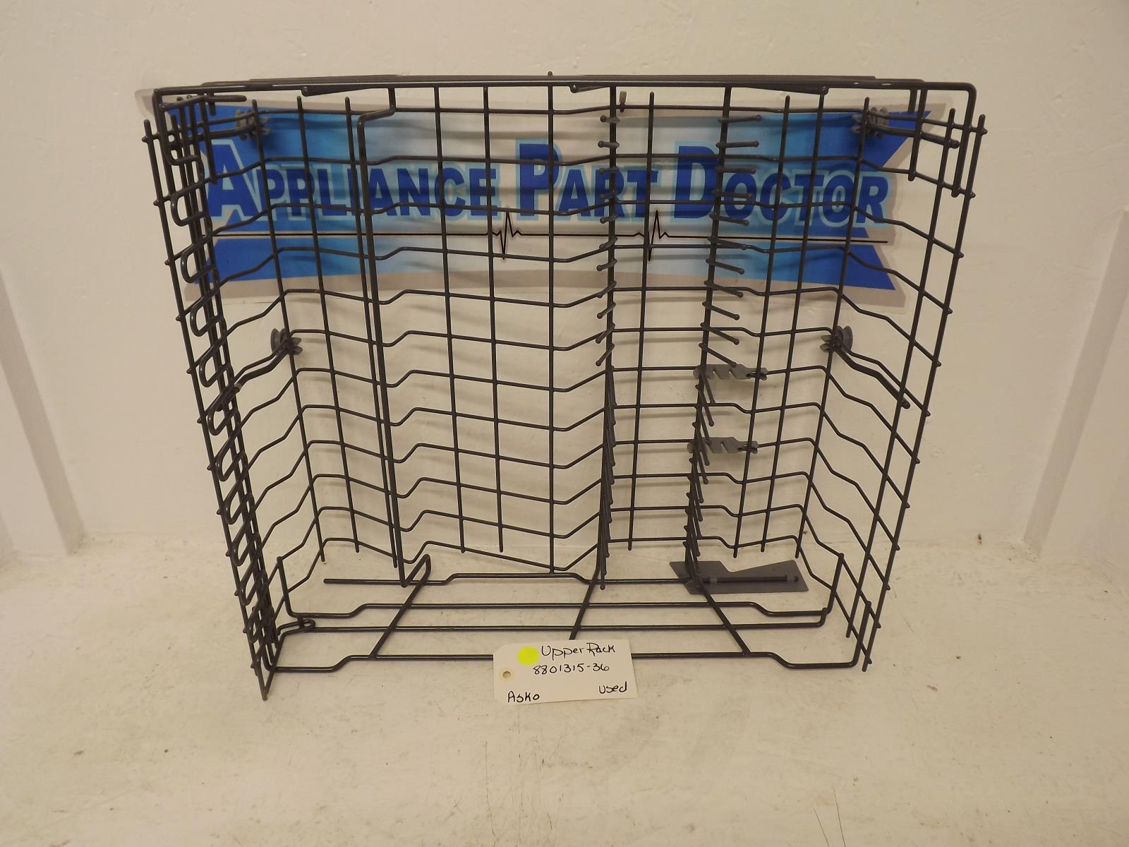 Asko Dishwasher 8801315-36 Upper Rack Used