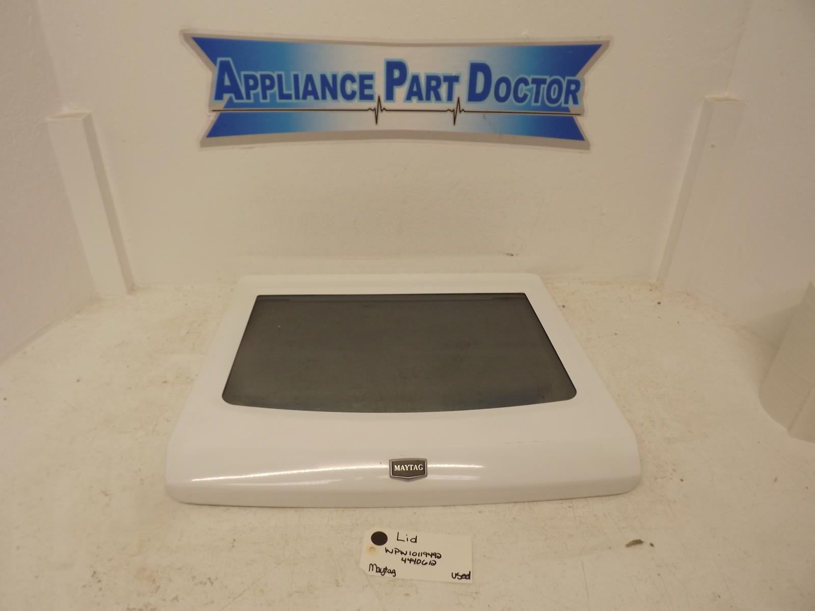 Maytag Washer WPW10119492 4440612 Lid Used