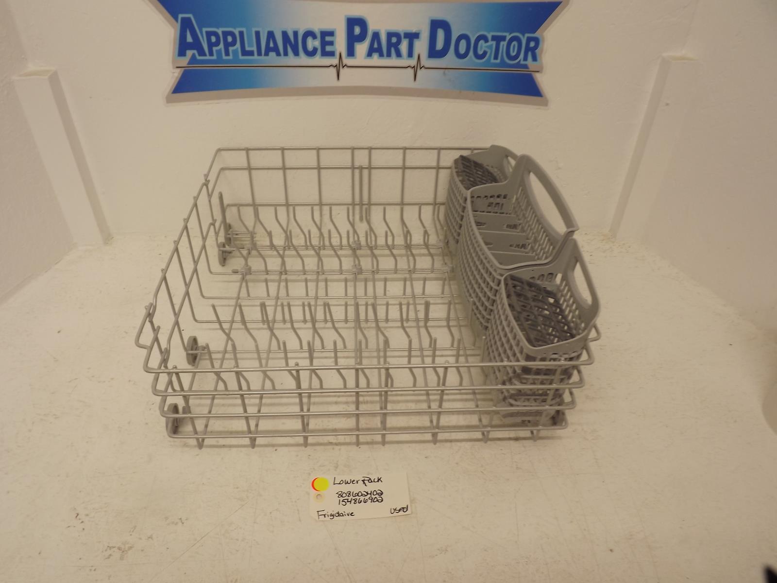 Frigidaire Dishwasher 808602402 154866902 Lower Rack Used