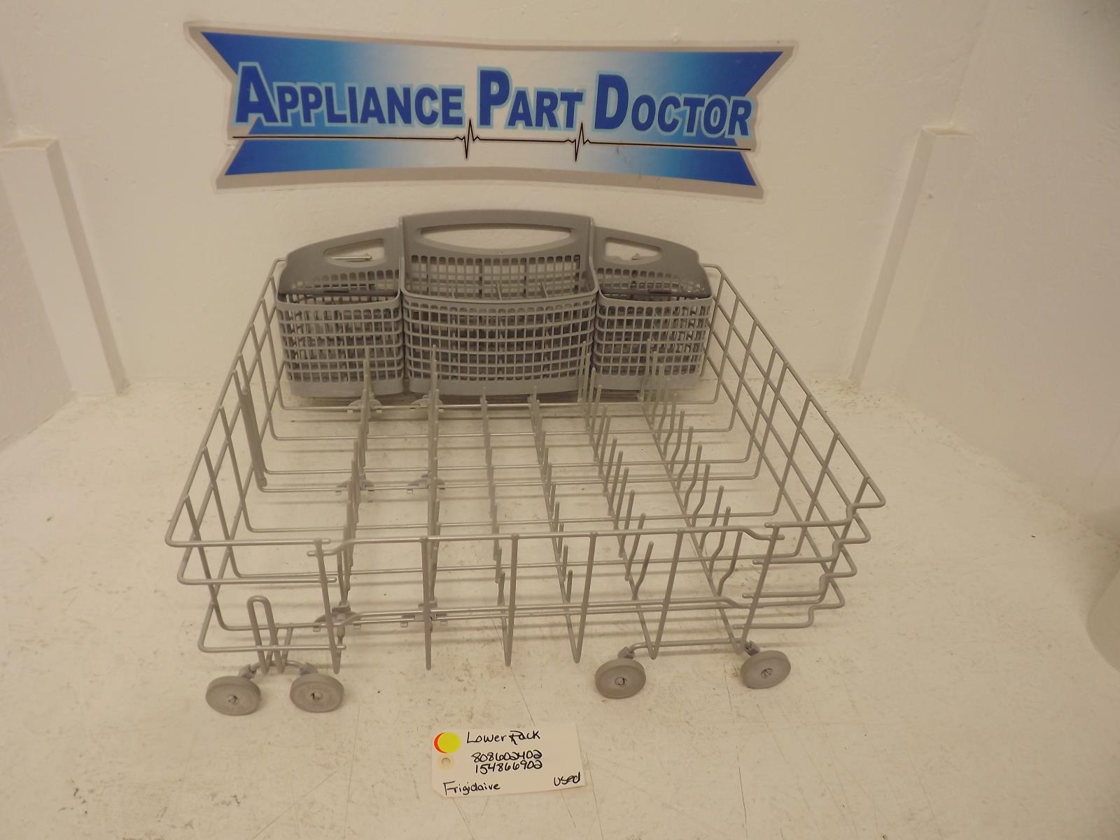 Frigidaire Dishwasher 808602402 154866902 Lower Rack Used