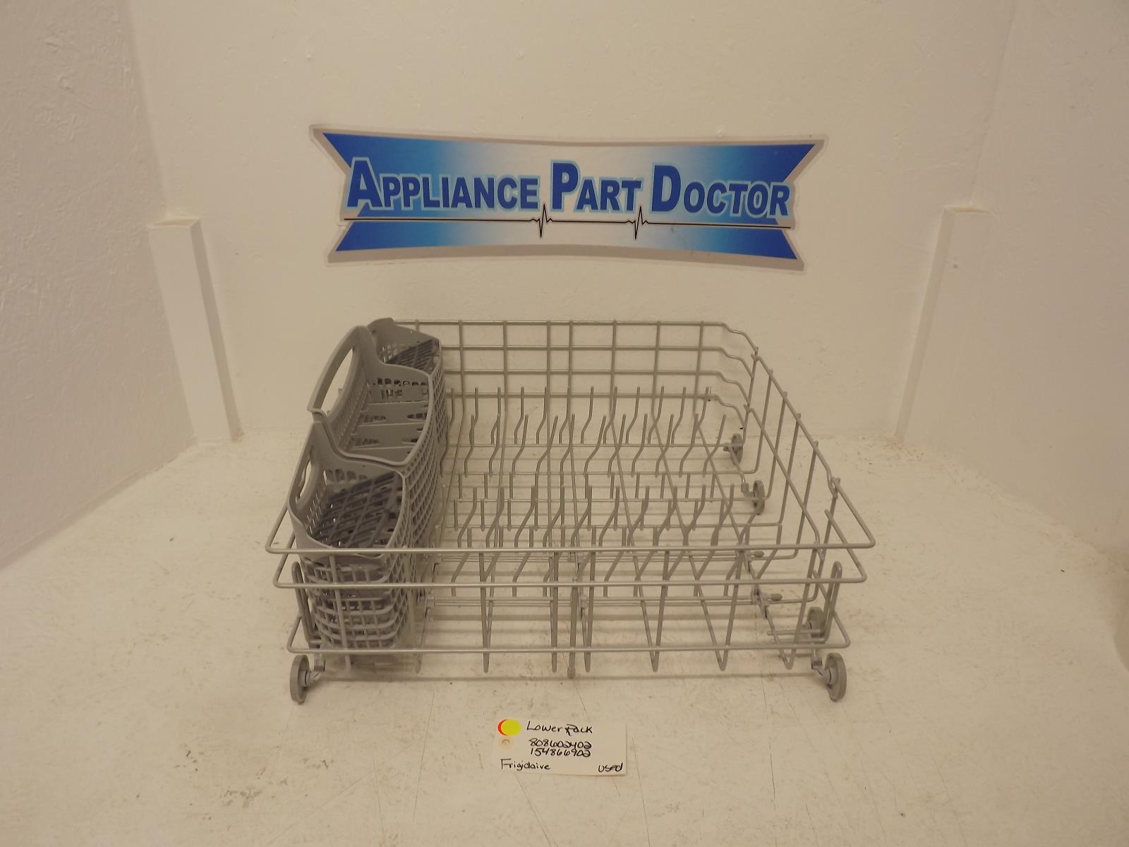 Frigidaire Dishwasher 808602402 154866902 Lower Rack Used
