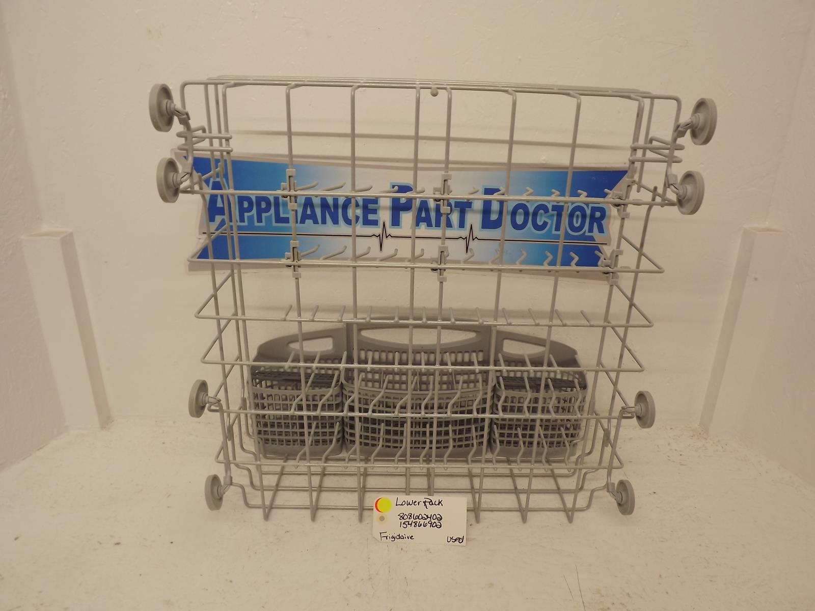 Frigidaire Dishwasher 808602402 154866902 Lower Rack Used
