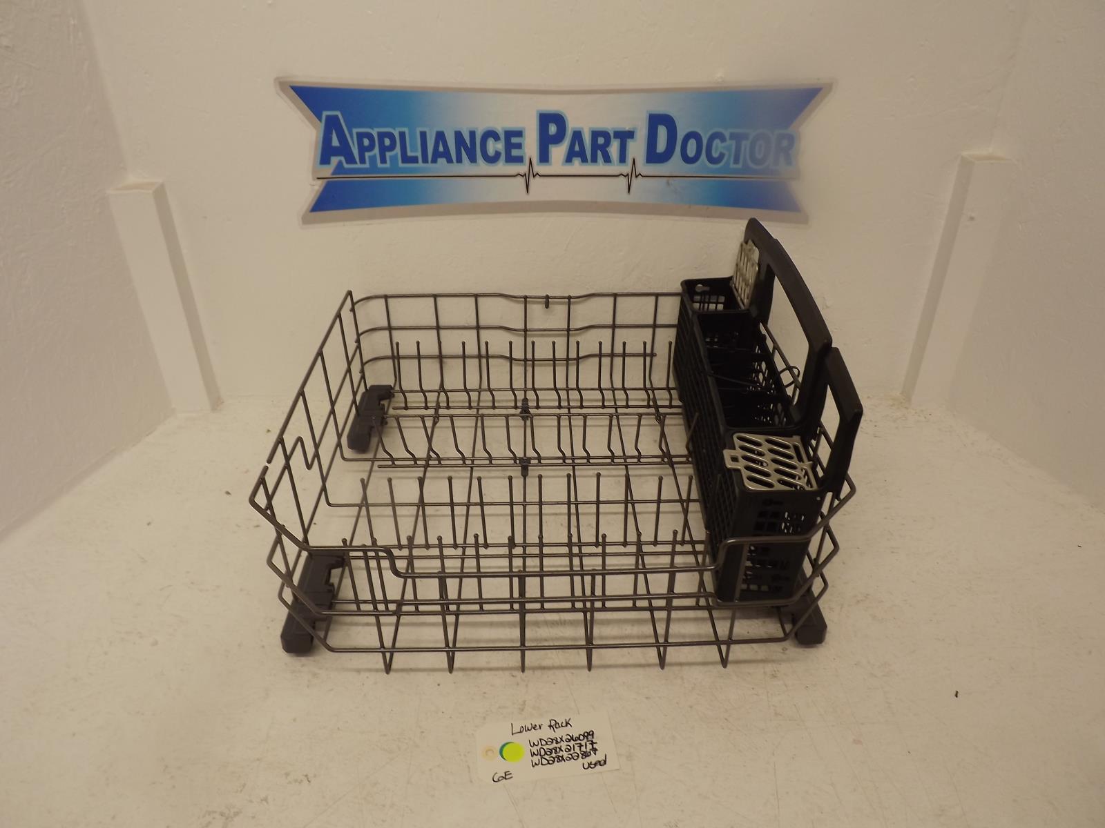 GE Dishwasher WD28X26099 WD28X21717 WD28X22867  Lower Rack Used